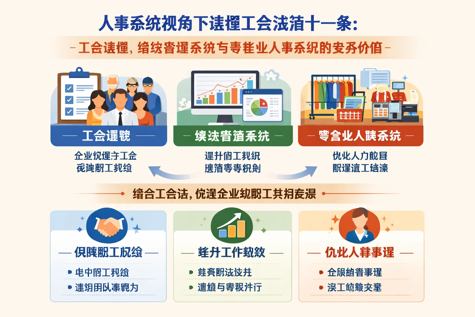 人事系统视角下读懂工会法第十一条：工会组建、绩效管理系统与零售业人事系统的实务价值