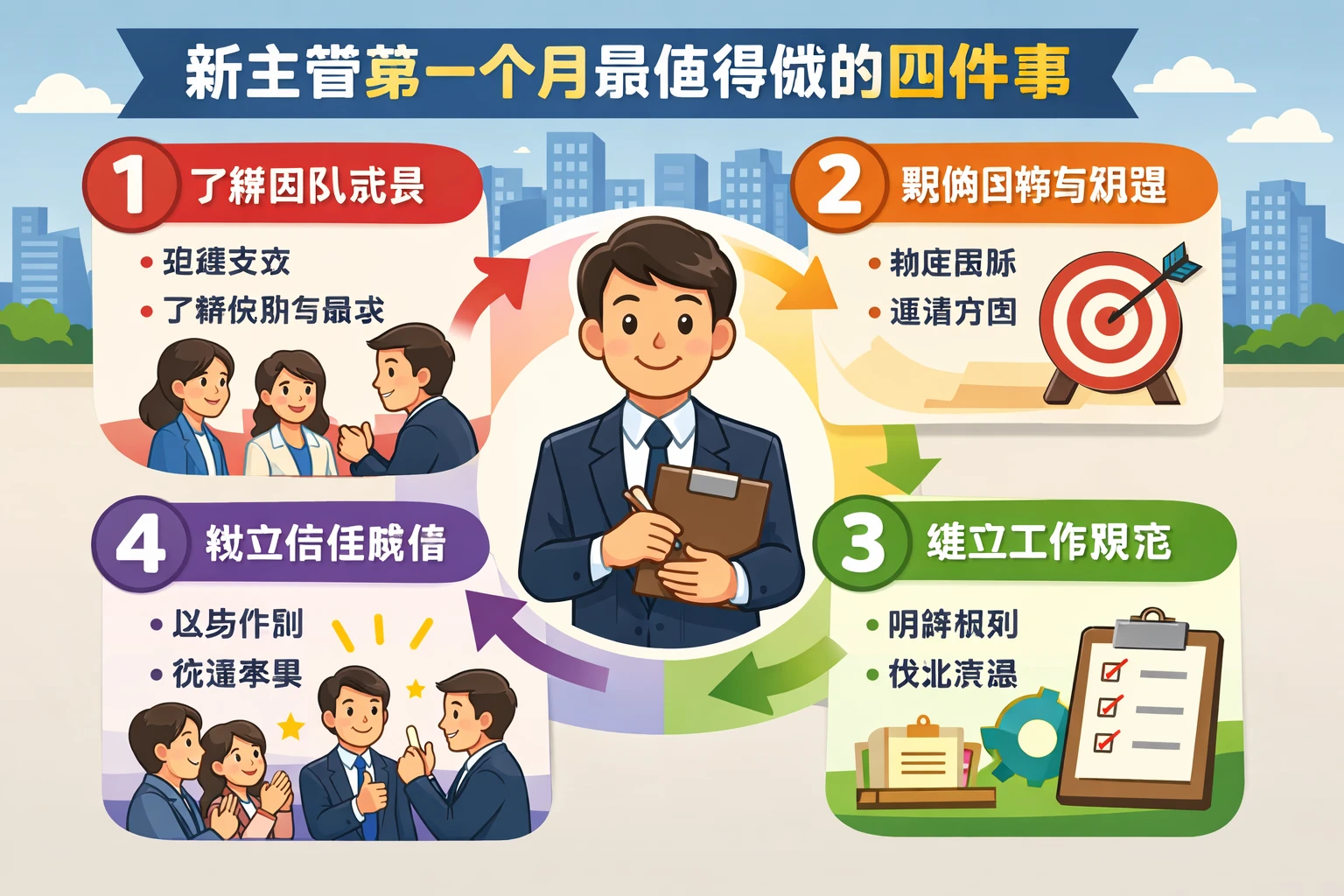 新主管第一个月最值得做的四件事