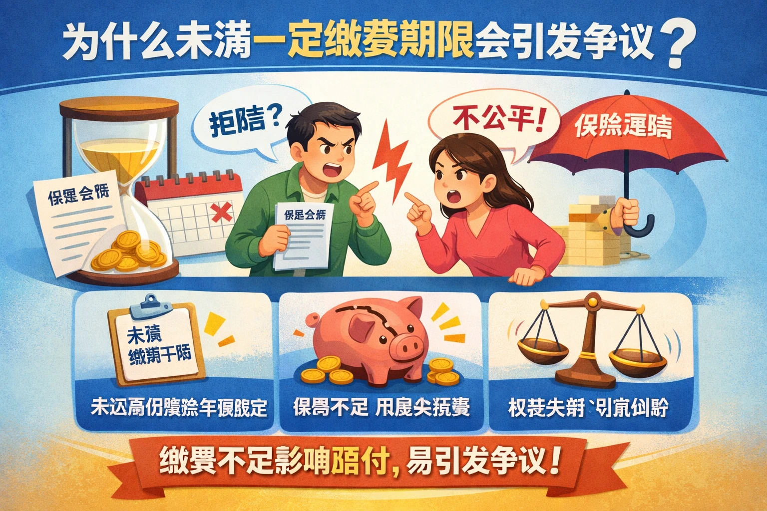 为什么未满一定缴费期限会引发争议