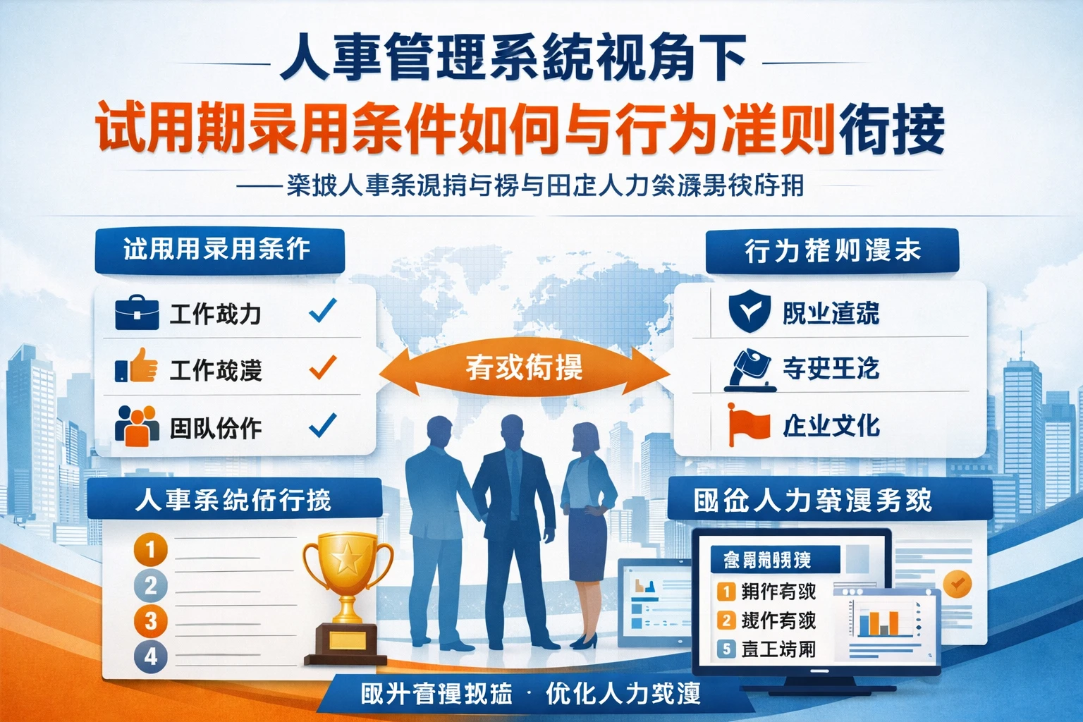 人事管理系统视角下，试用期录用条件如何与行为准则衔接——兼谈人事系统排行榜与国企人力资源系统应用