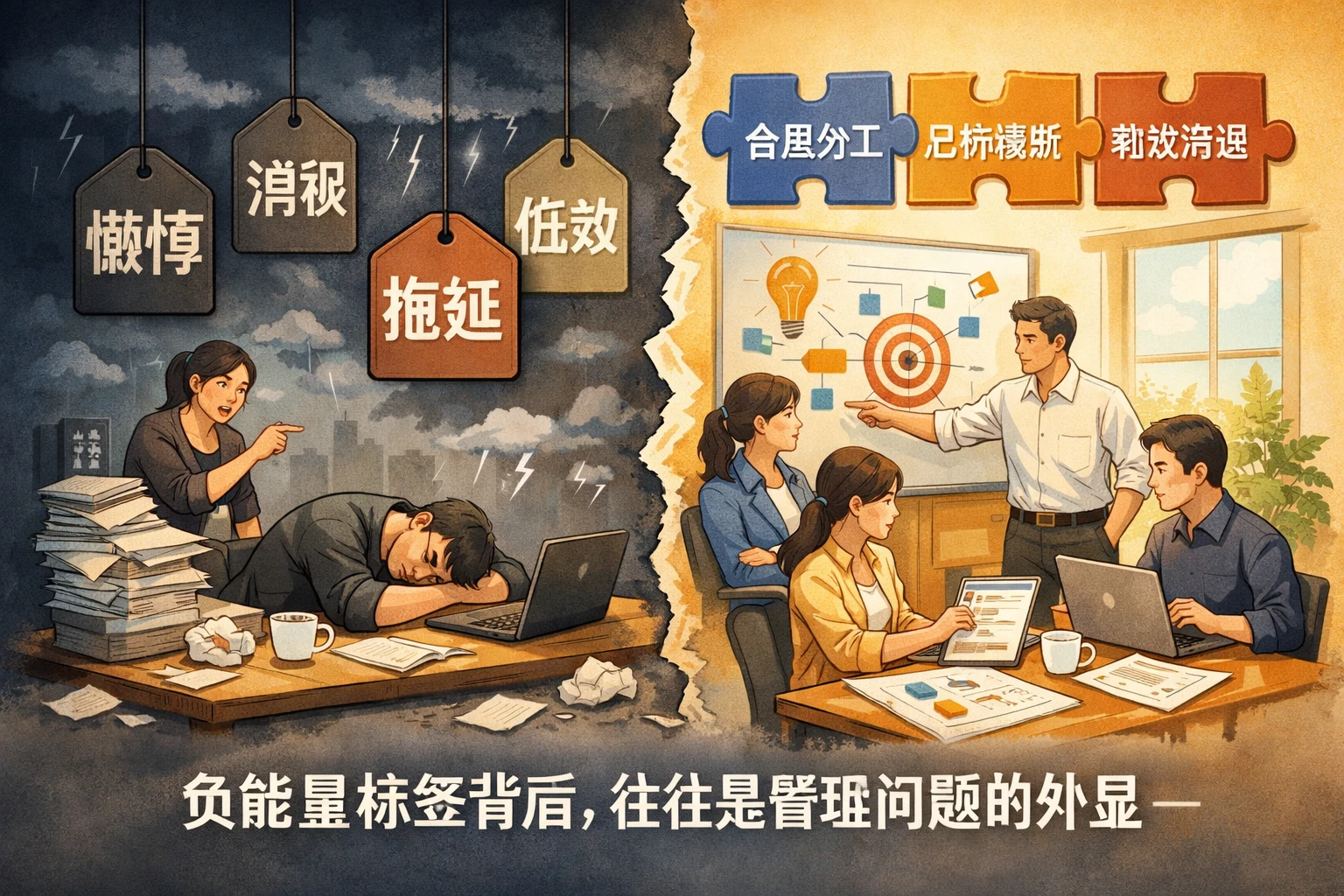 负能量标签背后，往往是管理问题的外显