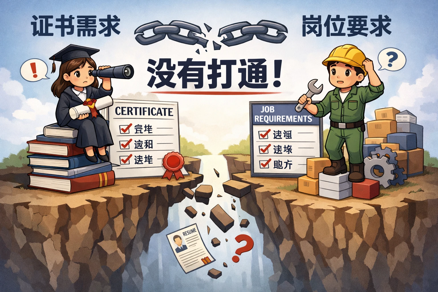 证书需求和岗位要求没有打通