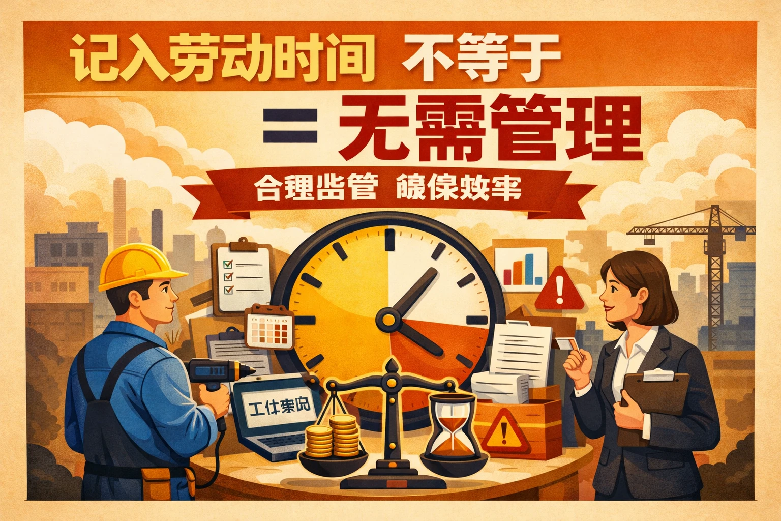 记入劳动时间不等于无需管理