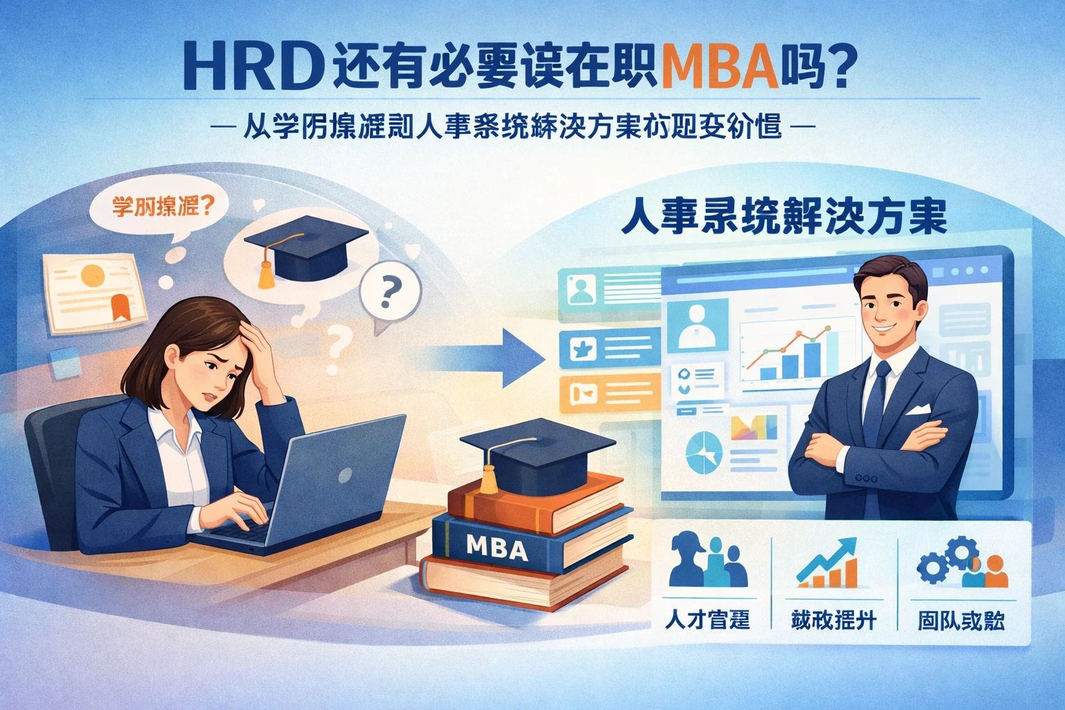 人事系统视角下，HRD还有必要读在职MBA吗？从学历焦虑到人事系统解决方案的现实价值