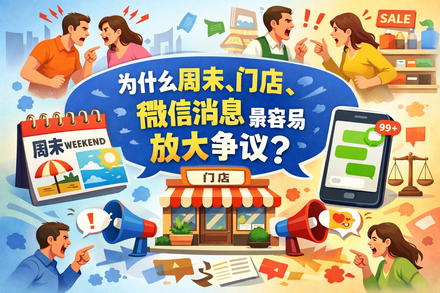 为什么周末、门店、微信消息最容易放大争议