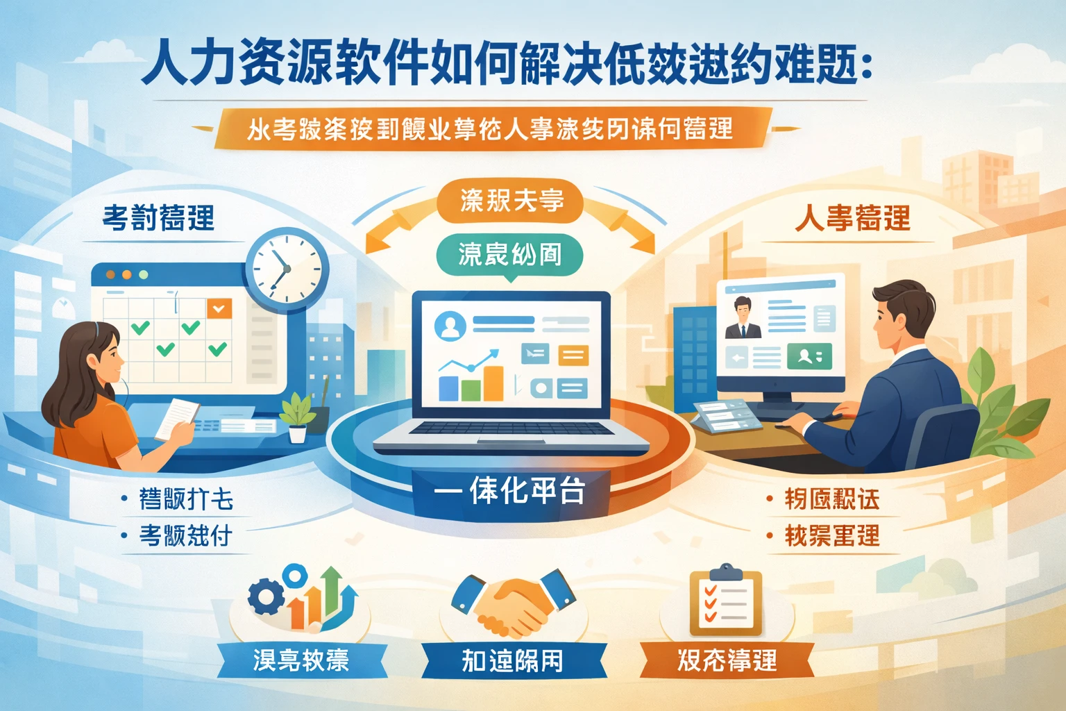 人力资源软件如何解决低效邀约难题：从考勤系统到事业单位人事系统的协同管理