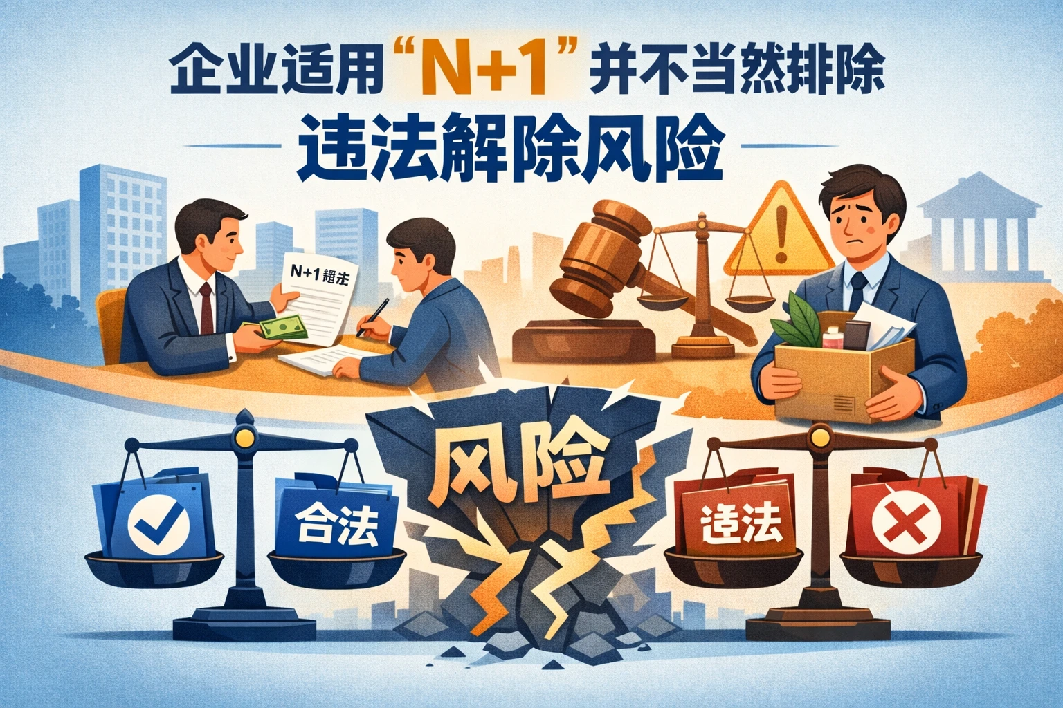 企业适用“N+1”并不当然排除违法解除风险