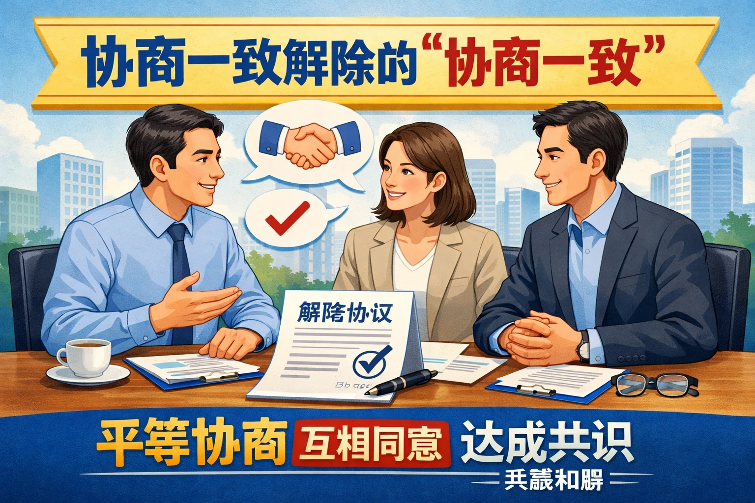 协商一致解除的关键是“协商一致”