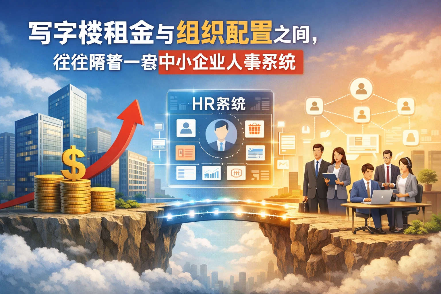 写字楼租金与组织配置之间，往往隔着一套中小企业人事系统