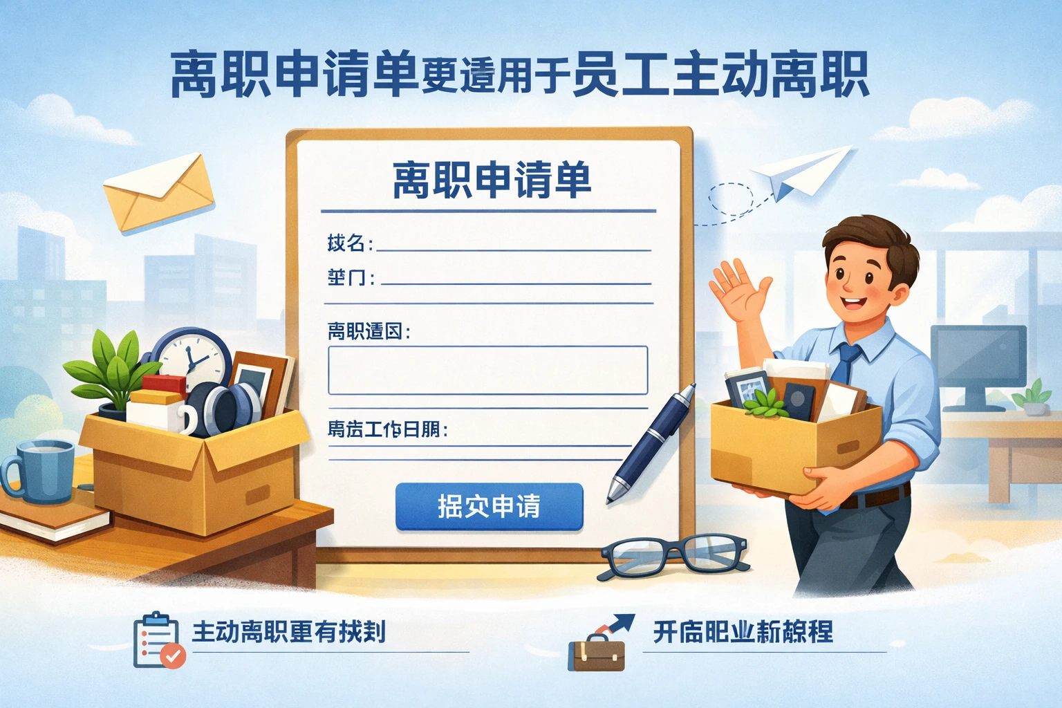 离职申请单更适用于员工主动离职