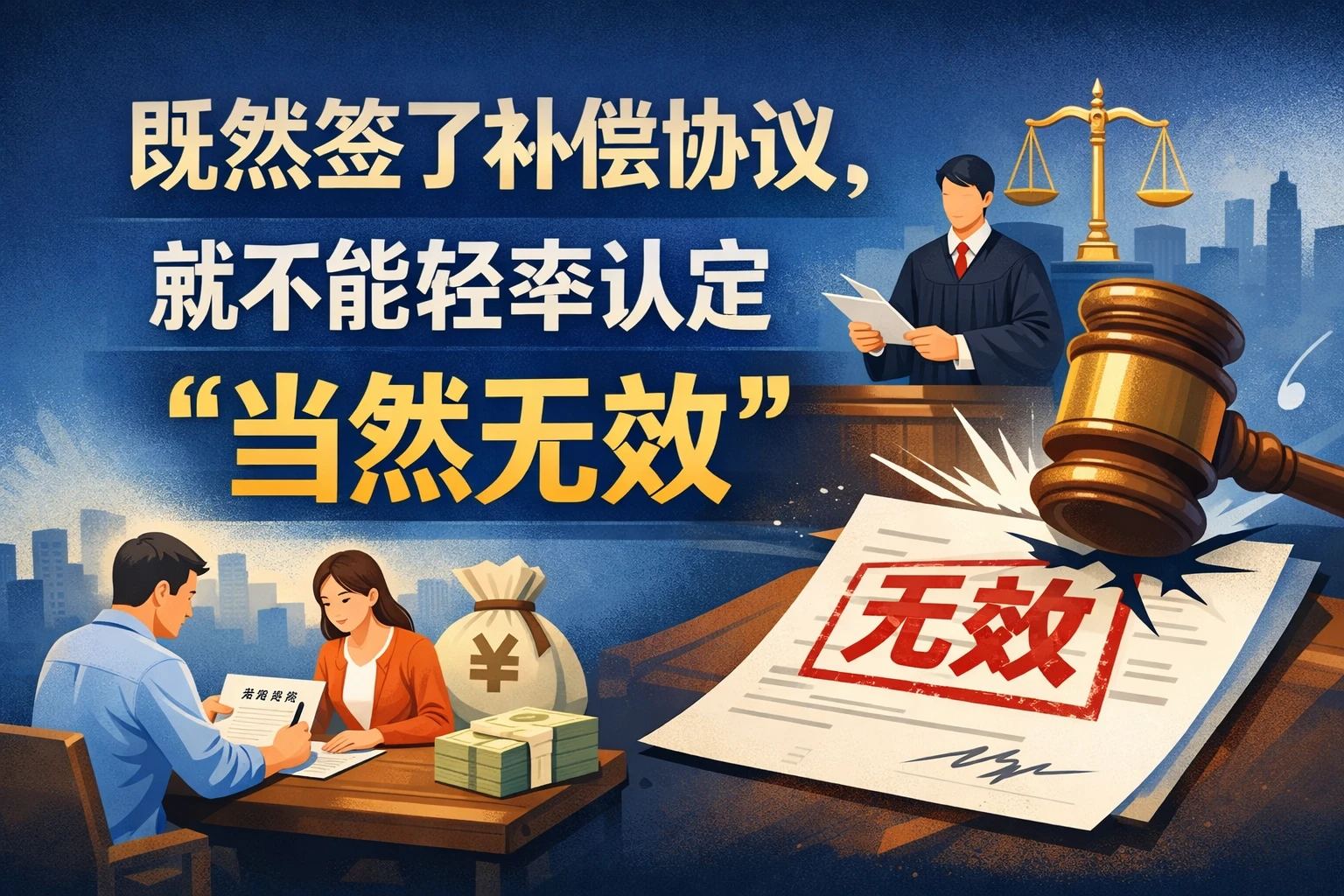 既然签了补偿协议，就不能轻率认定“当然无效”