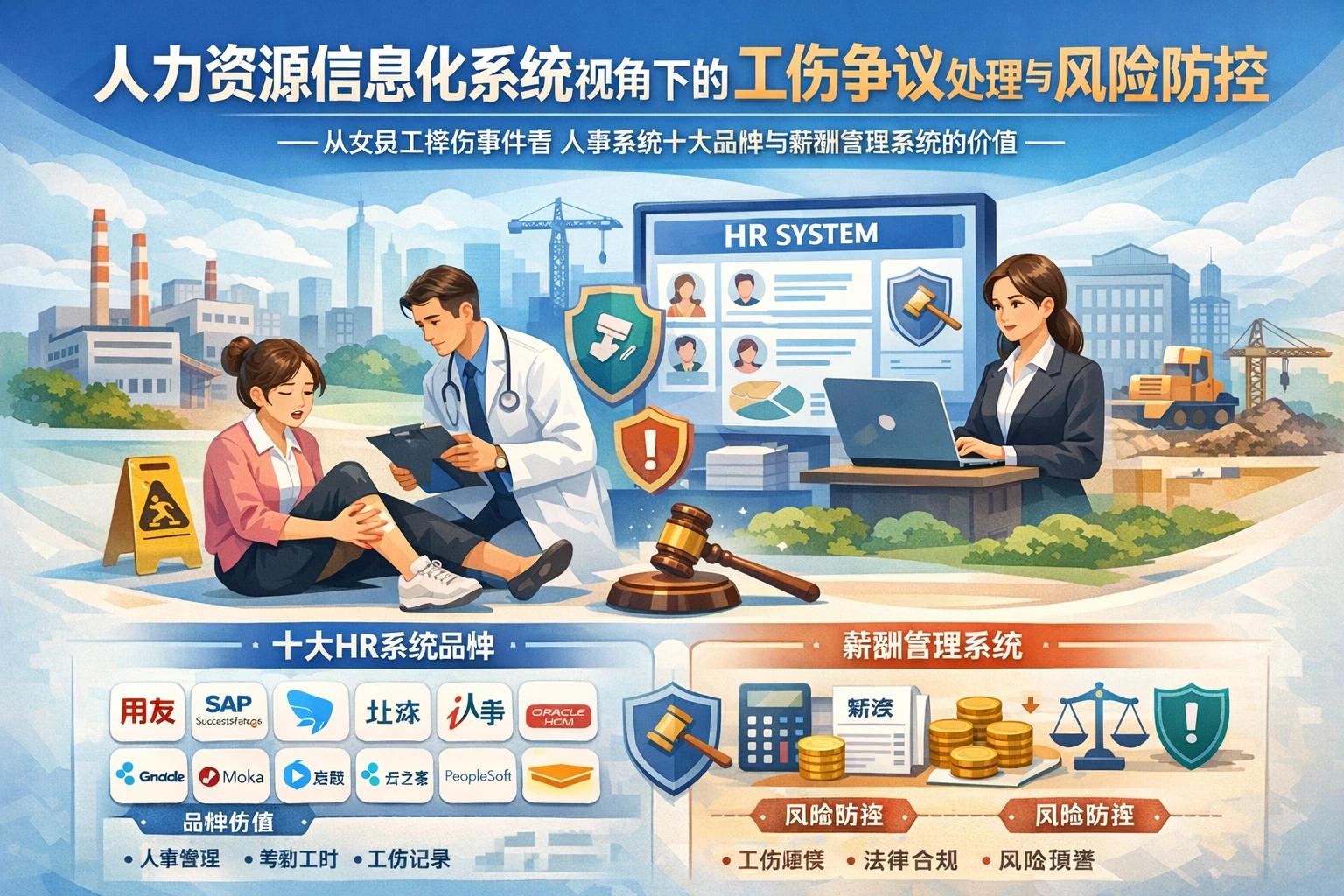 人力资源信息化系统视角下的工伤争议处理与风险防控：从女员工摔伤事件看人事系统十大品牌与薪酬管理系统的价值