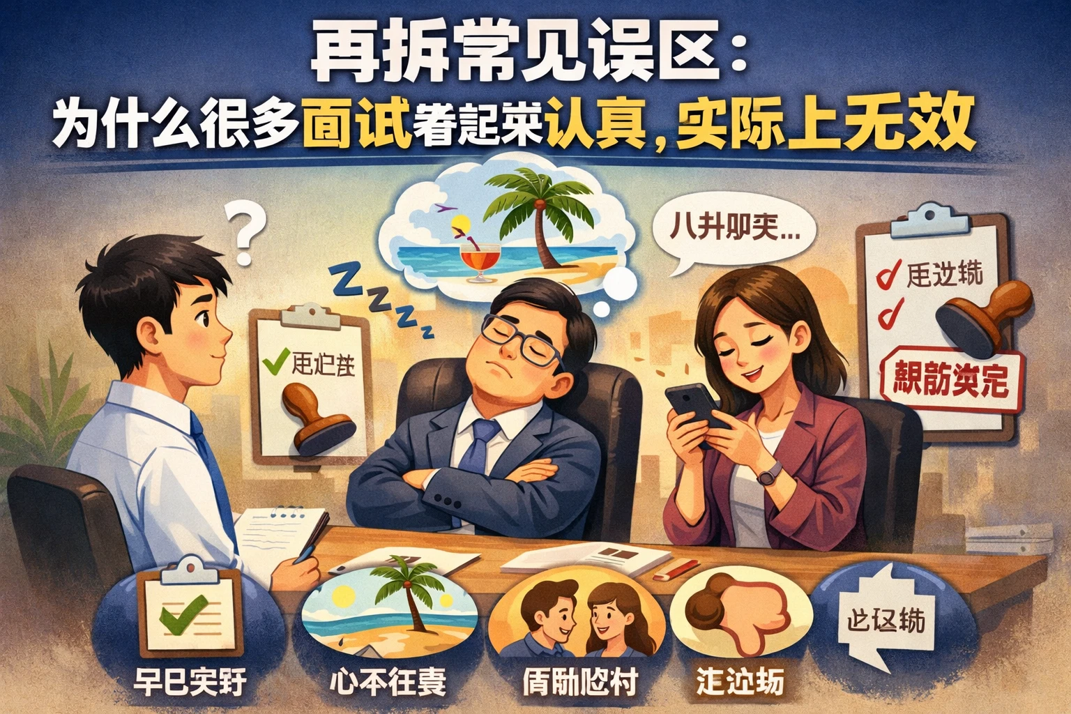 再拆常见误区：为什么很多面试看起来认真，实际上无效