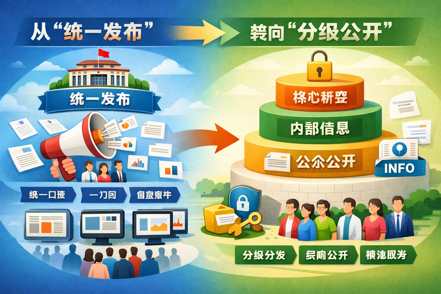 从“统一发布”转向“分级公开”