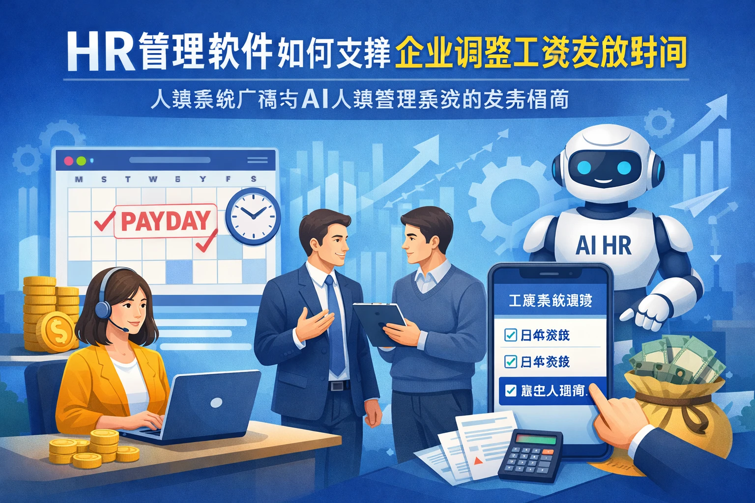 HR管理软件如何支撑企业调整工资发放时间：人事系统厂商与AI人事管理系统的实务指南