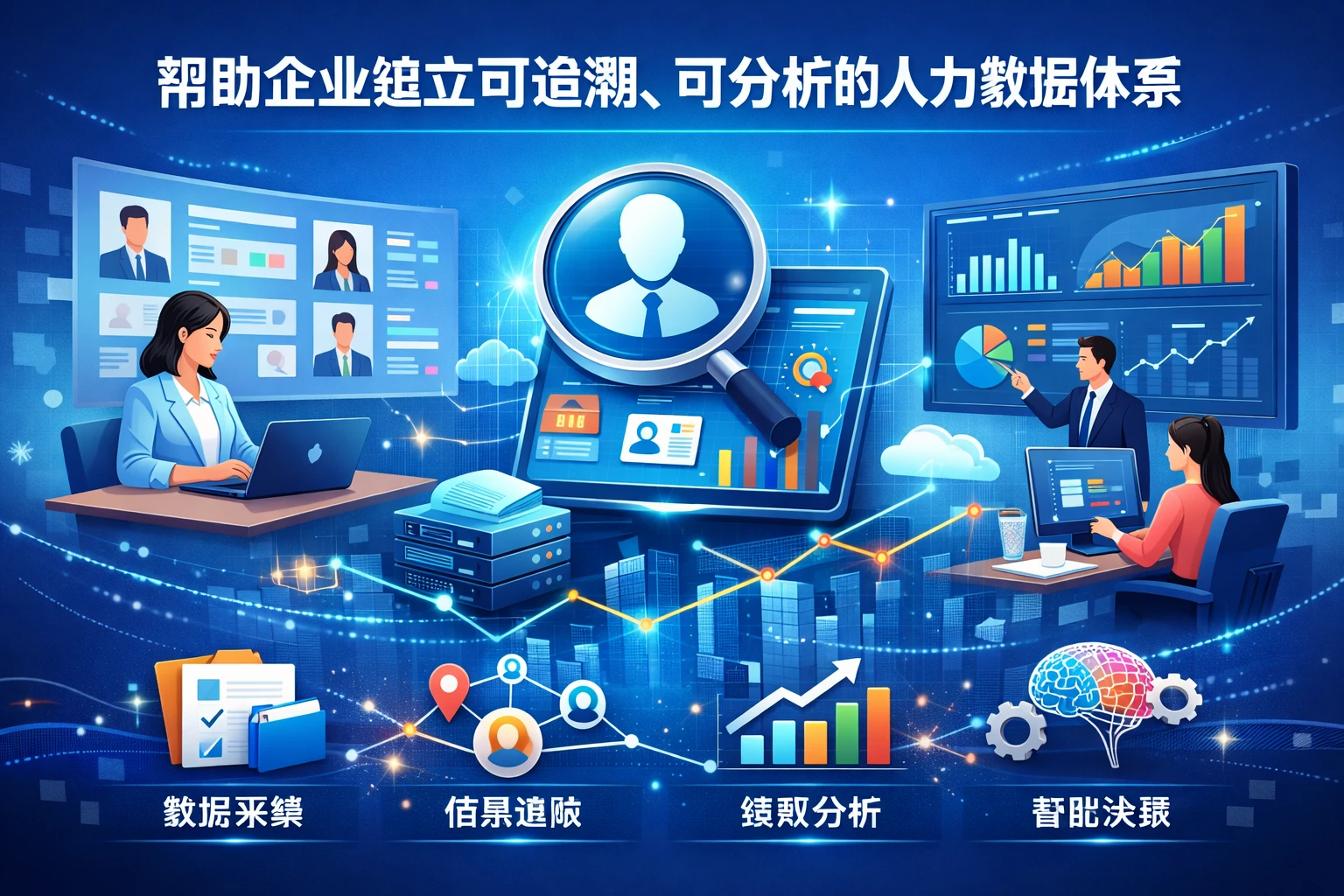 帮助企业建立可追溯、可分析的人力数据体系