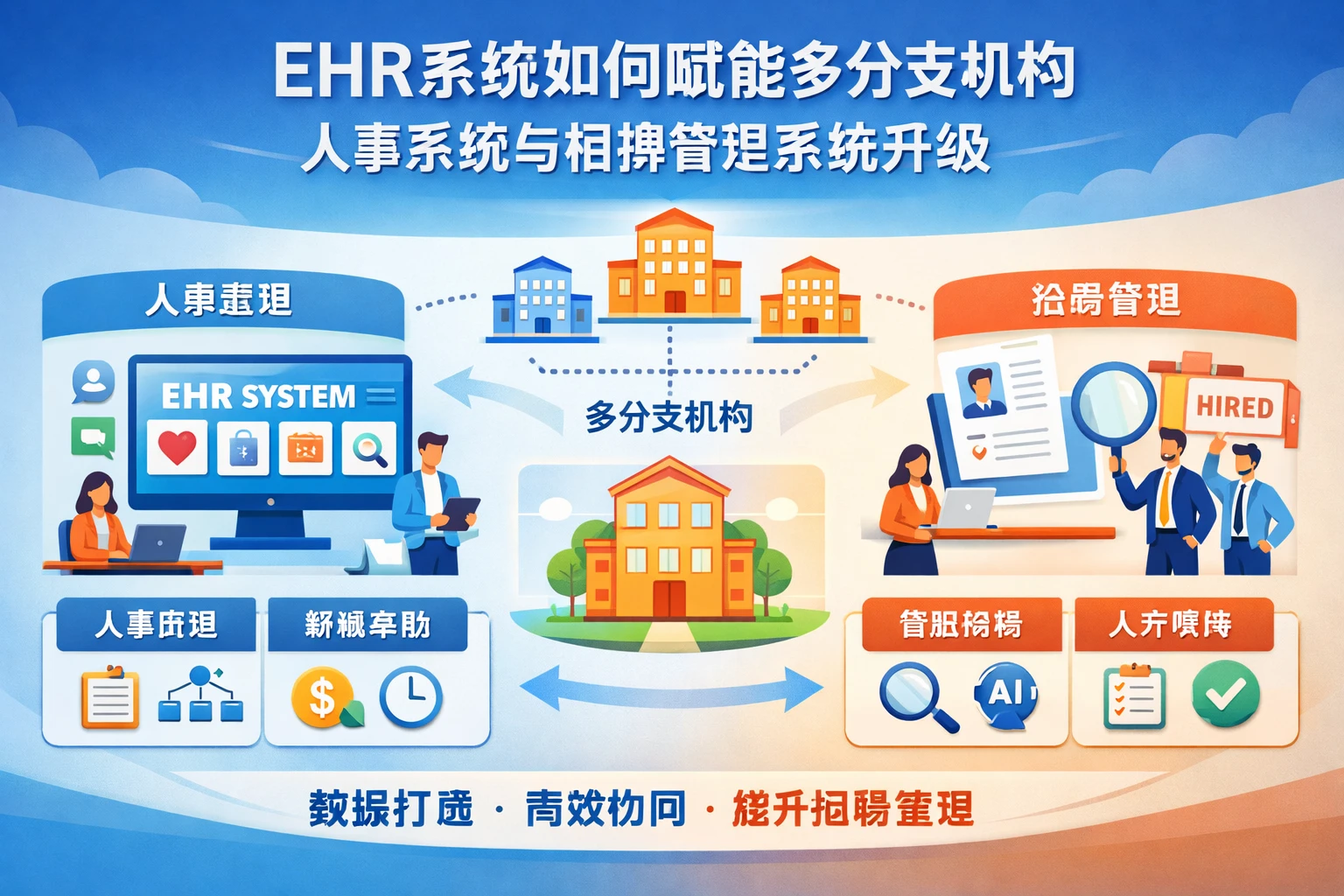 ehr系统如何赋能多分支机构人事系统与招聘管理系统升级