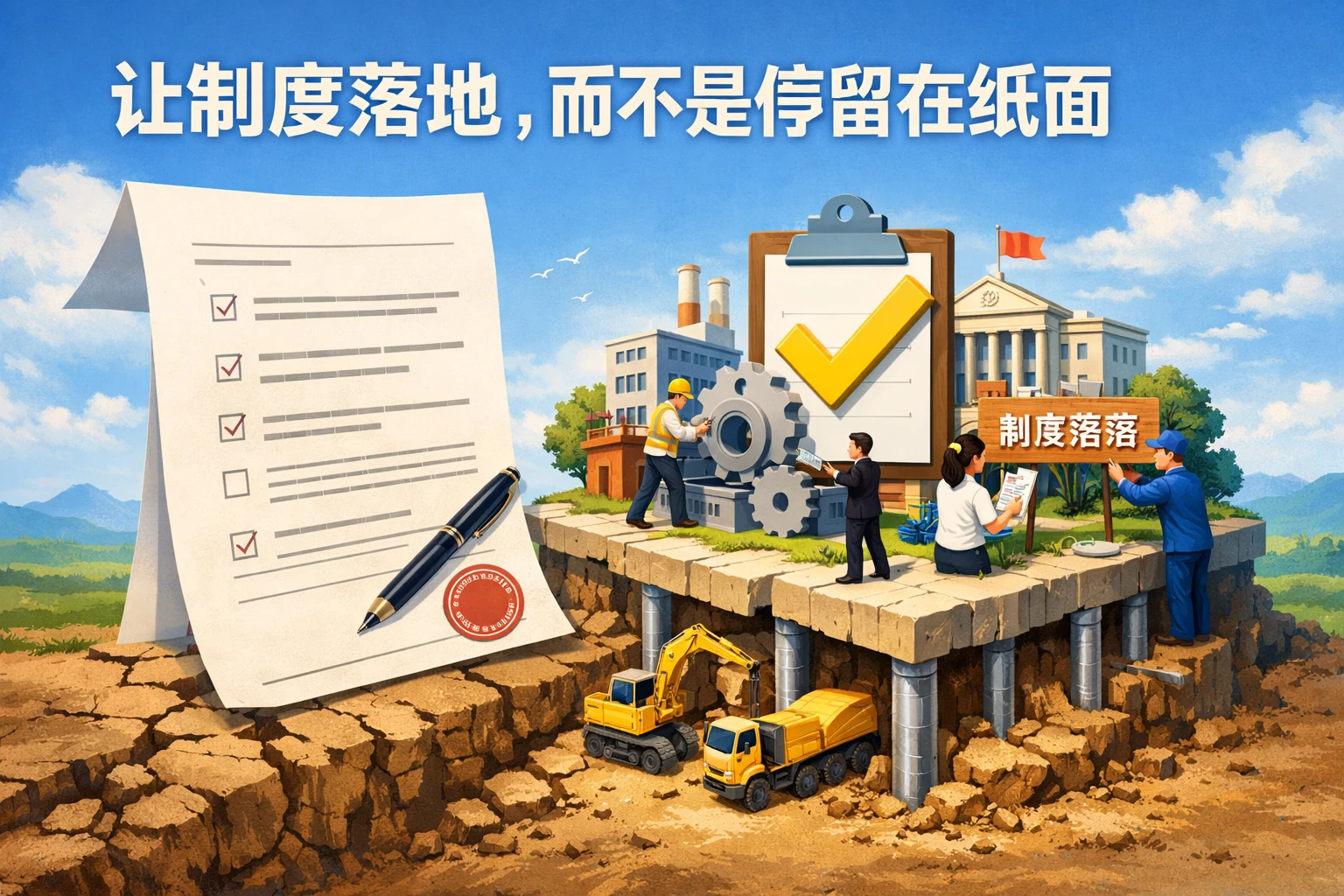 让制度落地，而不是停留在纸面