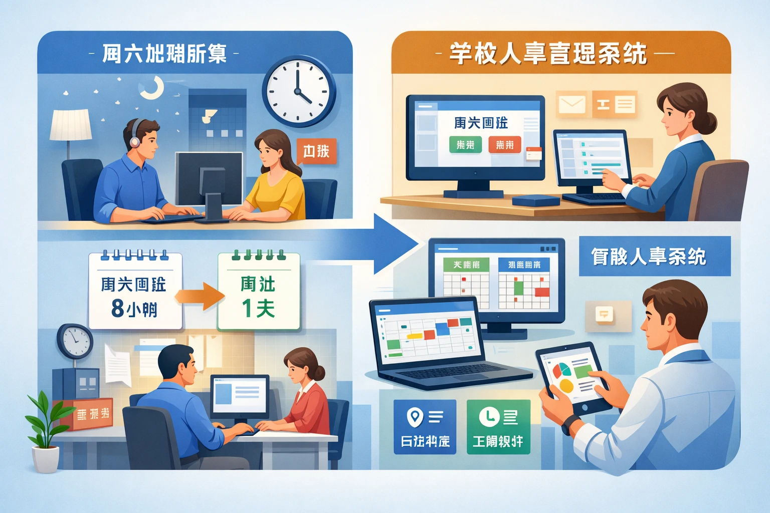 人力资源软件如何规范加班与调休管理：从周六加班折算到学校人事管理系统与智能人事系统应用