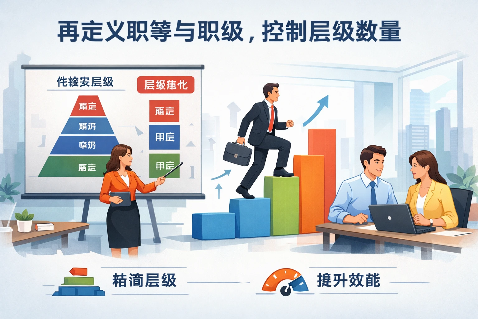 再定义职等与职级，控制层级数量