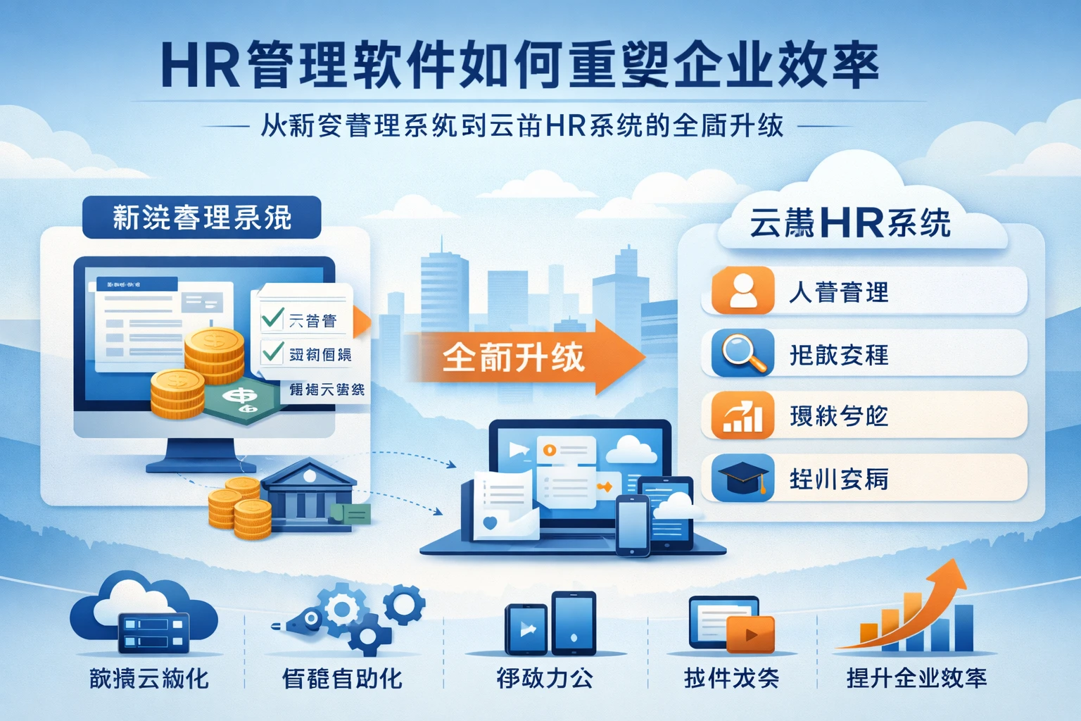 HR管理软件如何重塑企业效率:从薪资管理系统到云端HR系统的全面升级