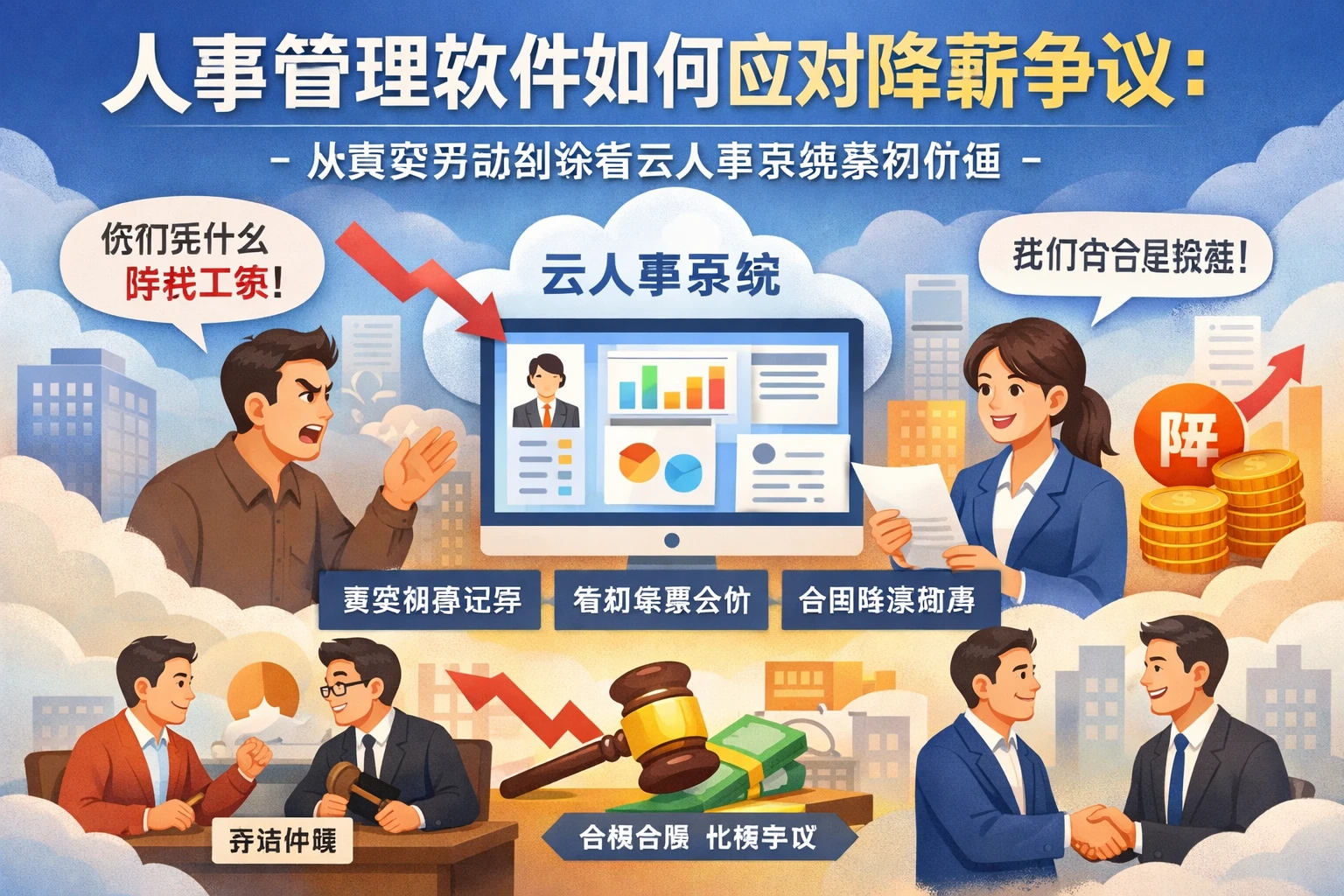 人事管理软件如何应对降薪争议：从真实劳动纠纷看云人事系统案例价值