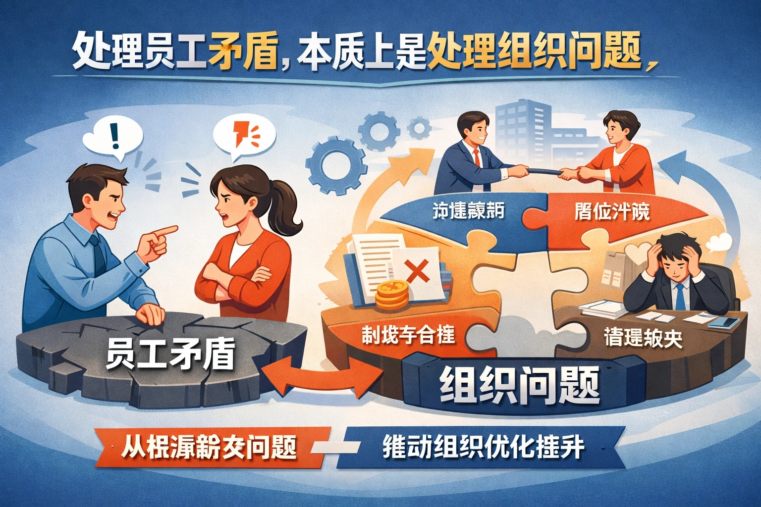 处理员工矛盾，本质上是处理组织问题