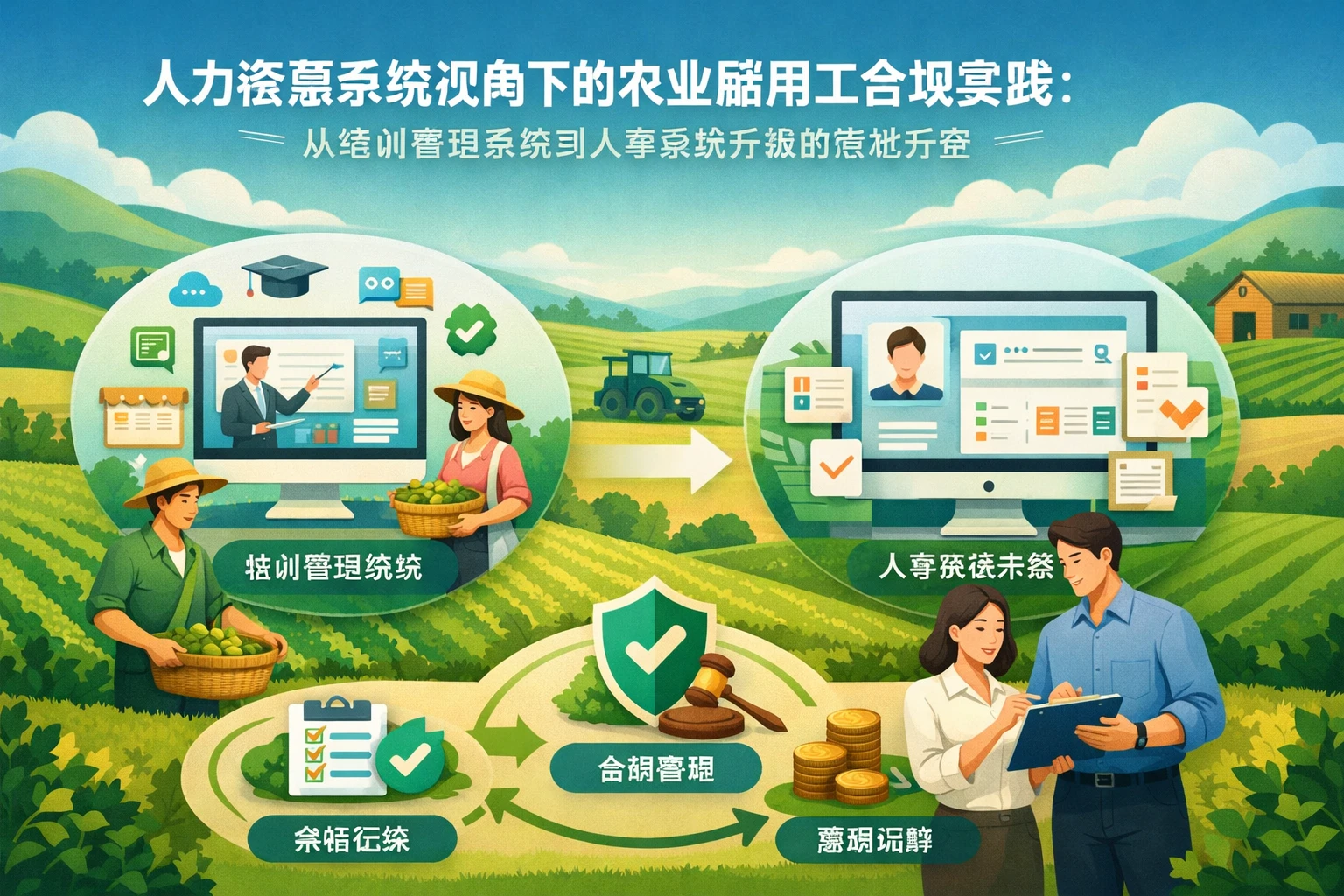 人力资源系统视角下的农业临时用工合规实践：从培训管理系统到人事系统升级的落地方案