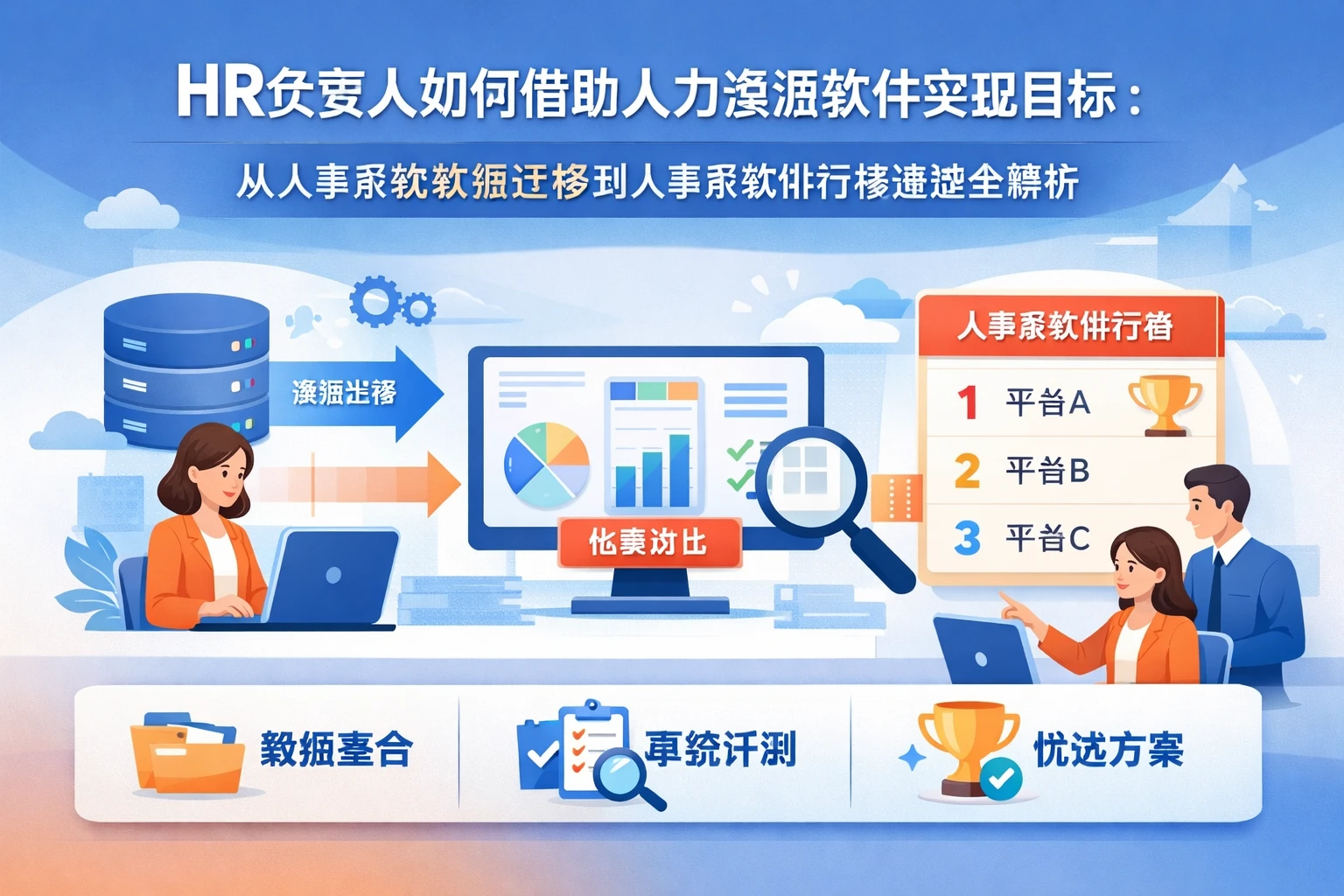 HR负责人如何借助人力资源软件实现目标：从人事系统数据迁移到人事系统排行榜选型全解析