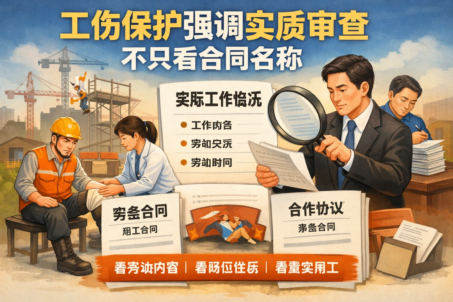 工伤保护强调实质审查,不只看合同名称