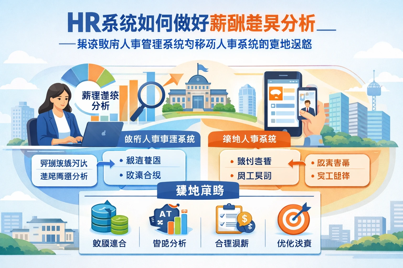 HR系统如何做好薪酬差异分析：兼谈政府人事管理系统与移动人事系统的落地思路