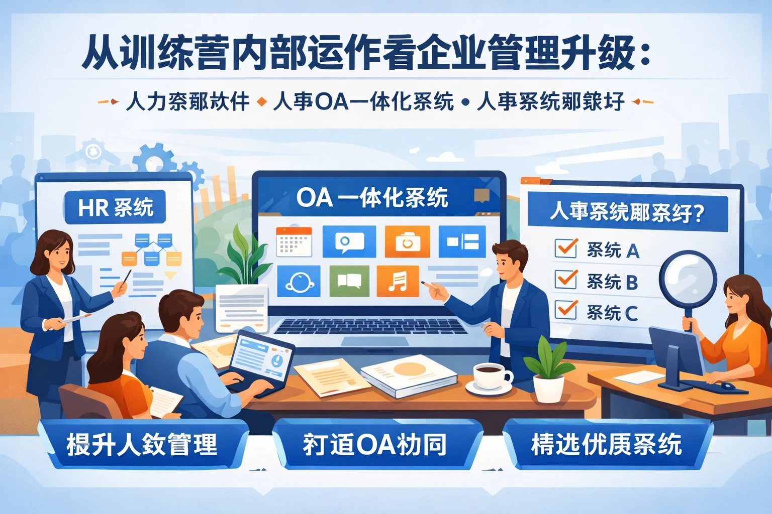 从训练营内部运作看企业管理升级：人力资源软件、人事OA一体化系统、人事系统哪家好