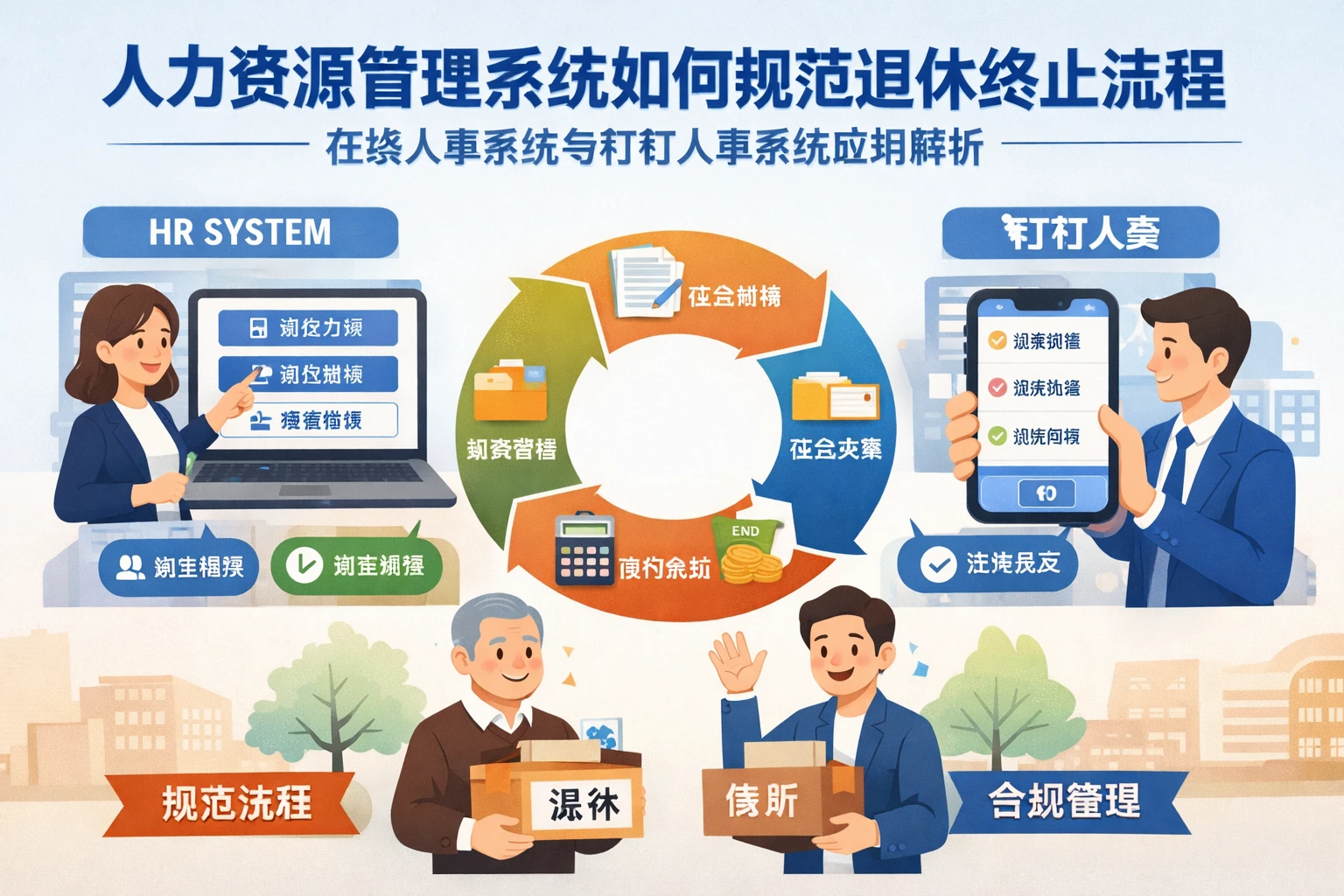 人力资源管理系统如何规范退休终止流程：在线人事系统与钉钉人事系统应用解析