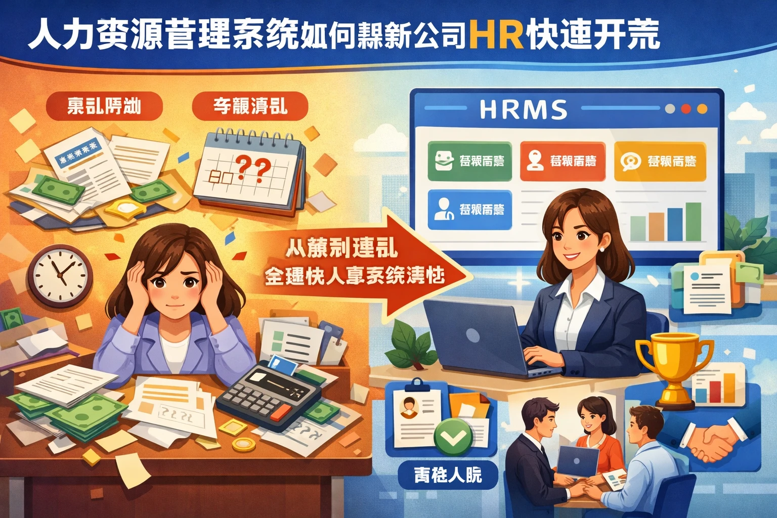 人力资源管理系统如何帮新公司HR快速开荒:从薪酬混乱到全模块人事系统落地