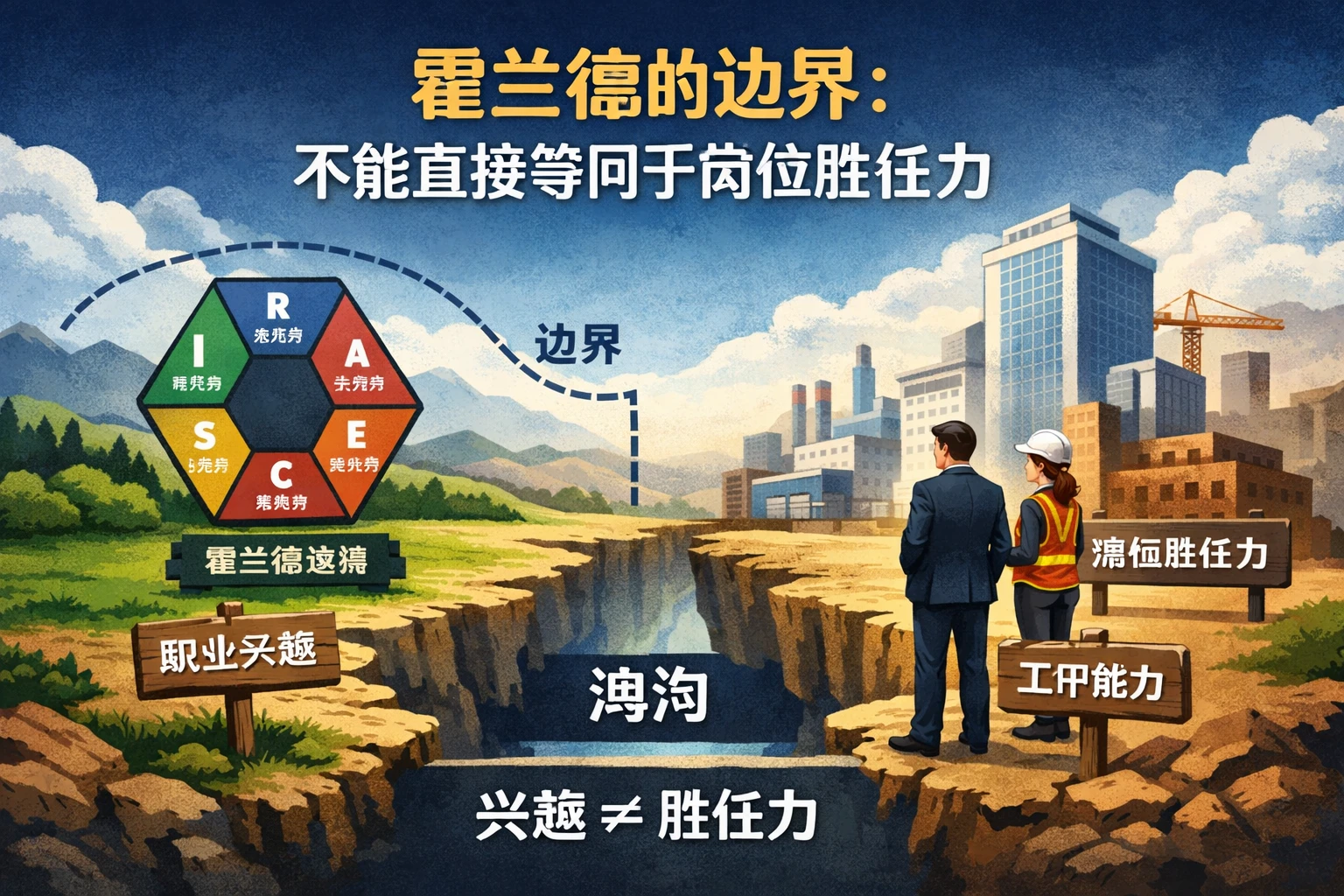 霍兰德的边界:不能直接等同于岗位胜任力