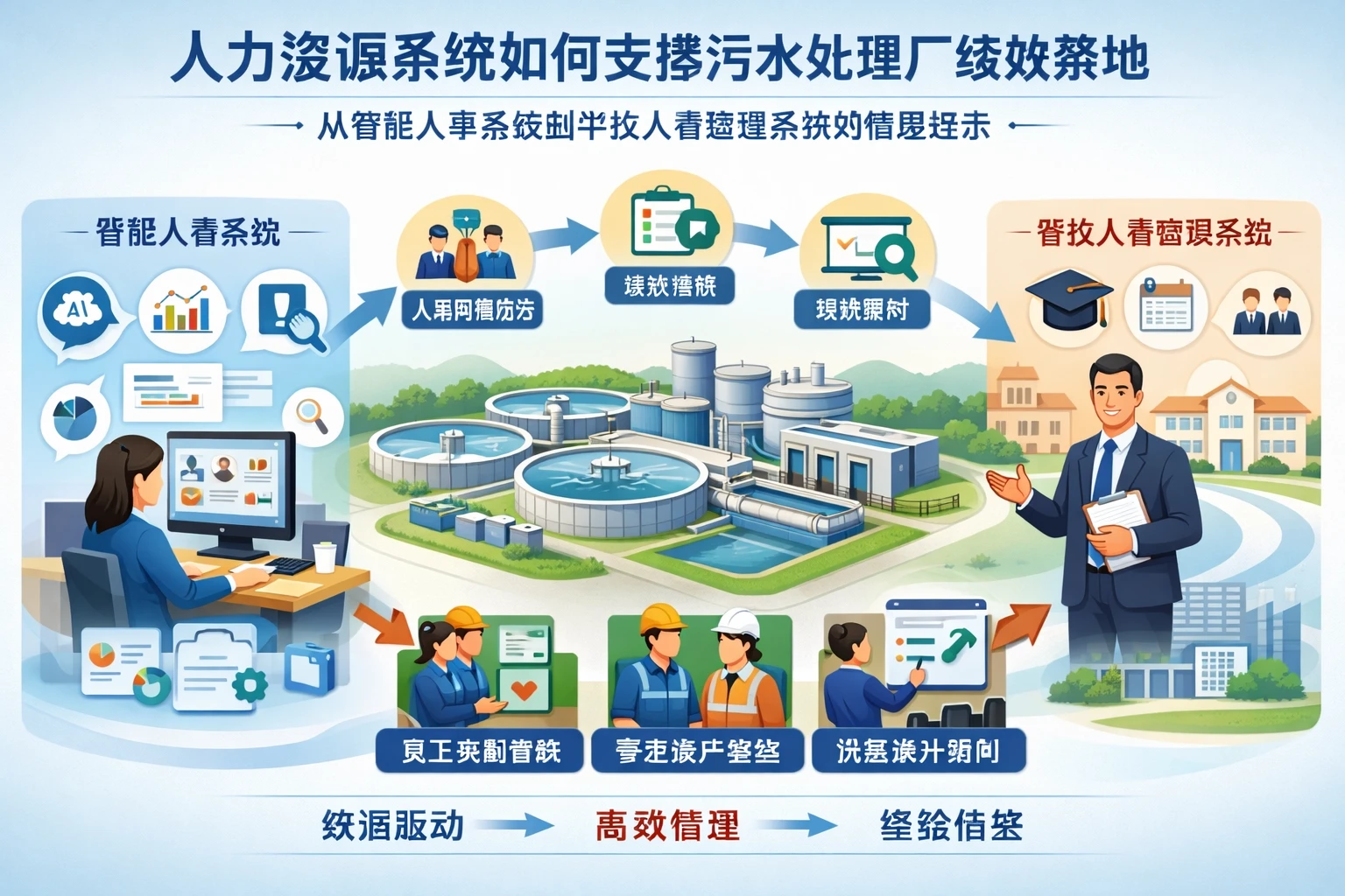 人力资源系统如何支撑污水处理厂绩效落地：从智能人事系统到学校人事管理系统的管理启示