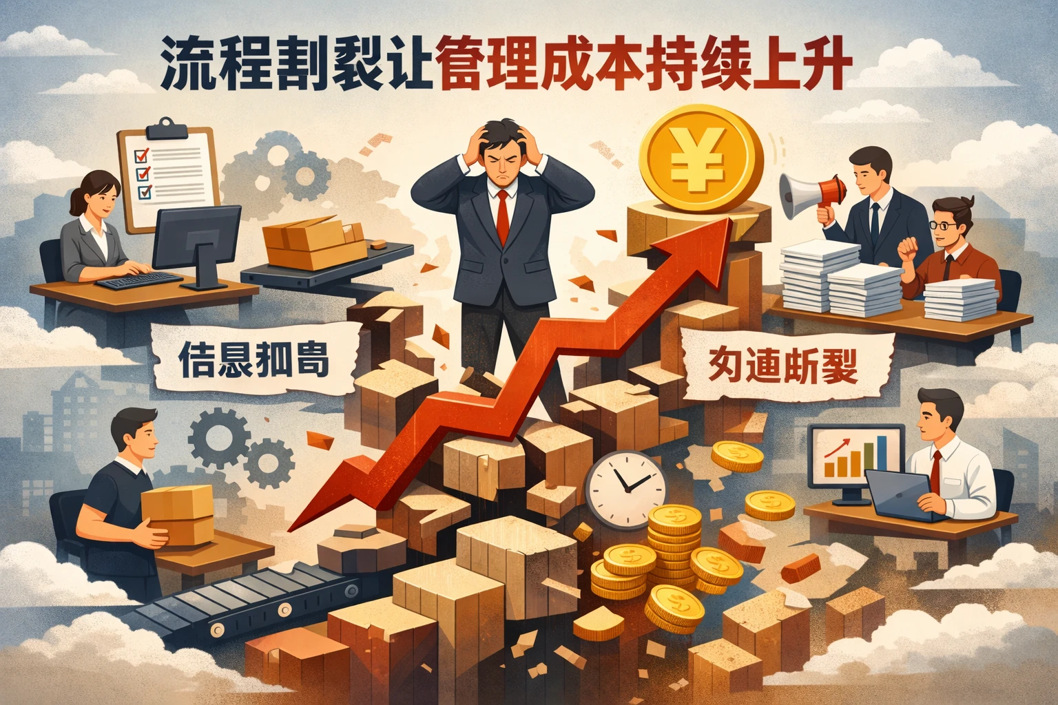 流程割裂让管理成本持续上升