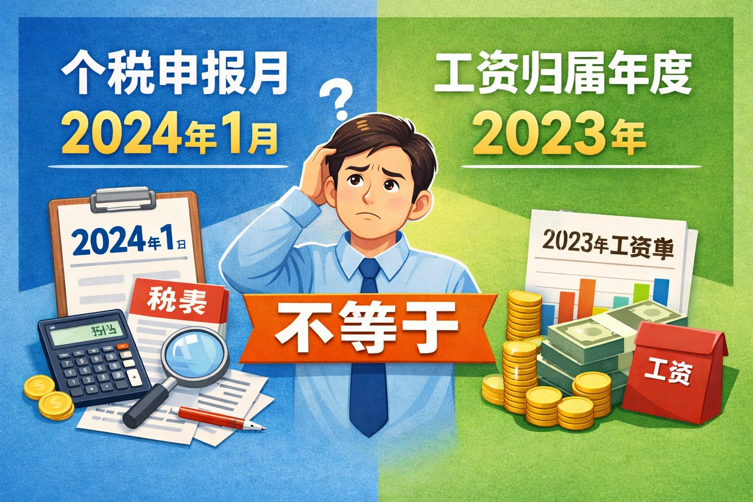 个税申报月不等于工资归属年度