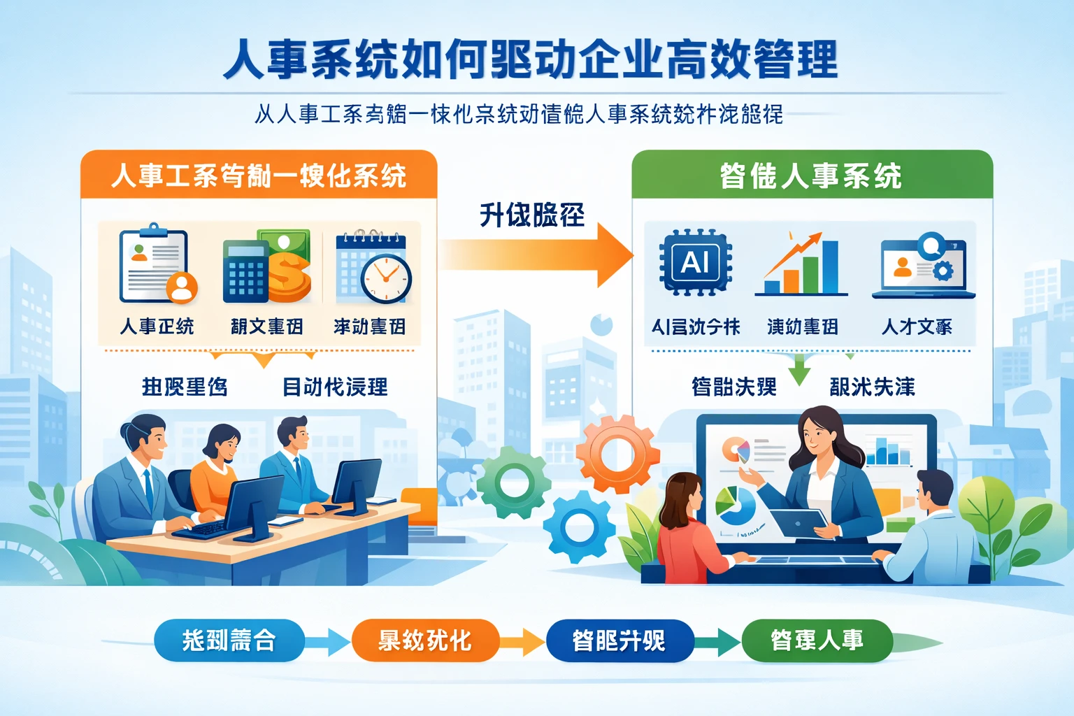 人事系统如何驱动企业高效管理：从人事工资考勤一体化系统到智能人事系统的升级路径