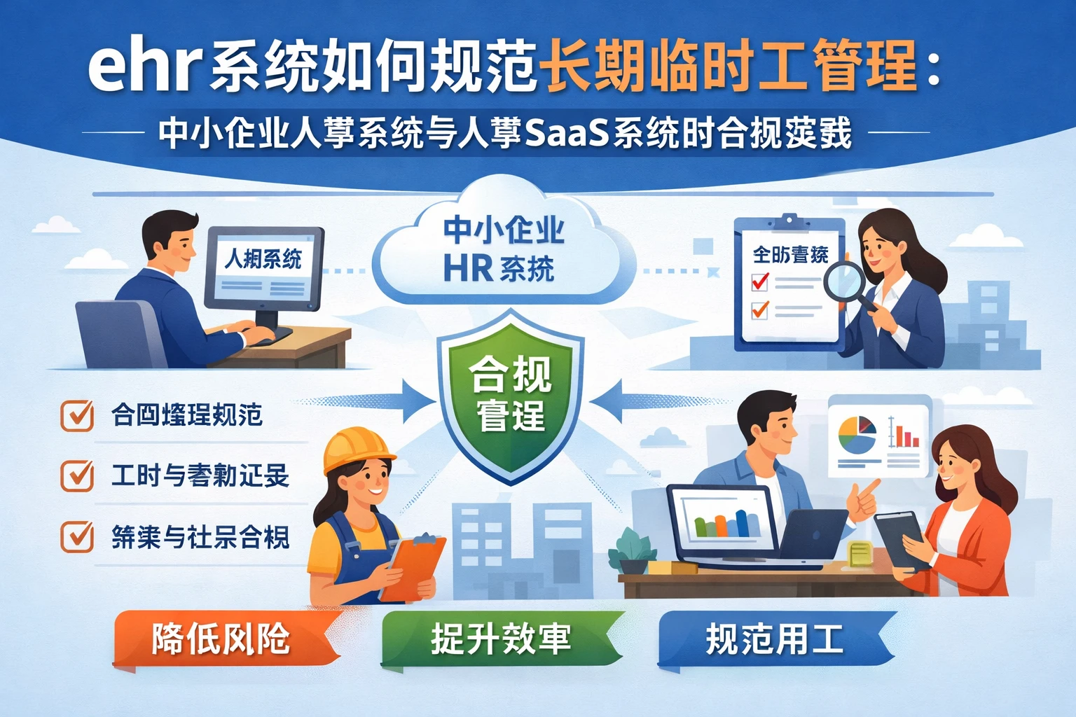 ehr系统如何规范长期临时工管理：中小企业人事系统与人事SaaS系统的合规实践