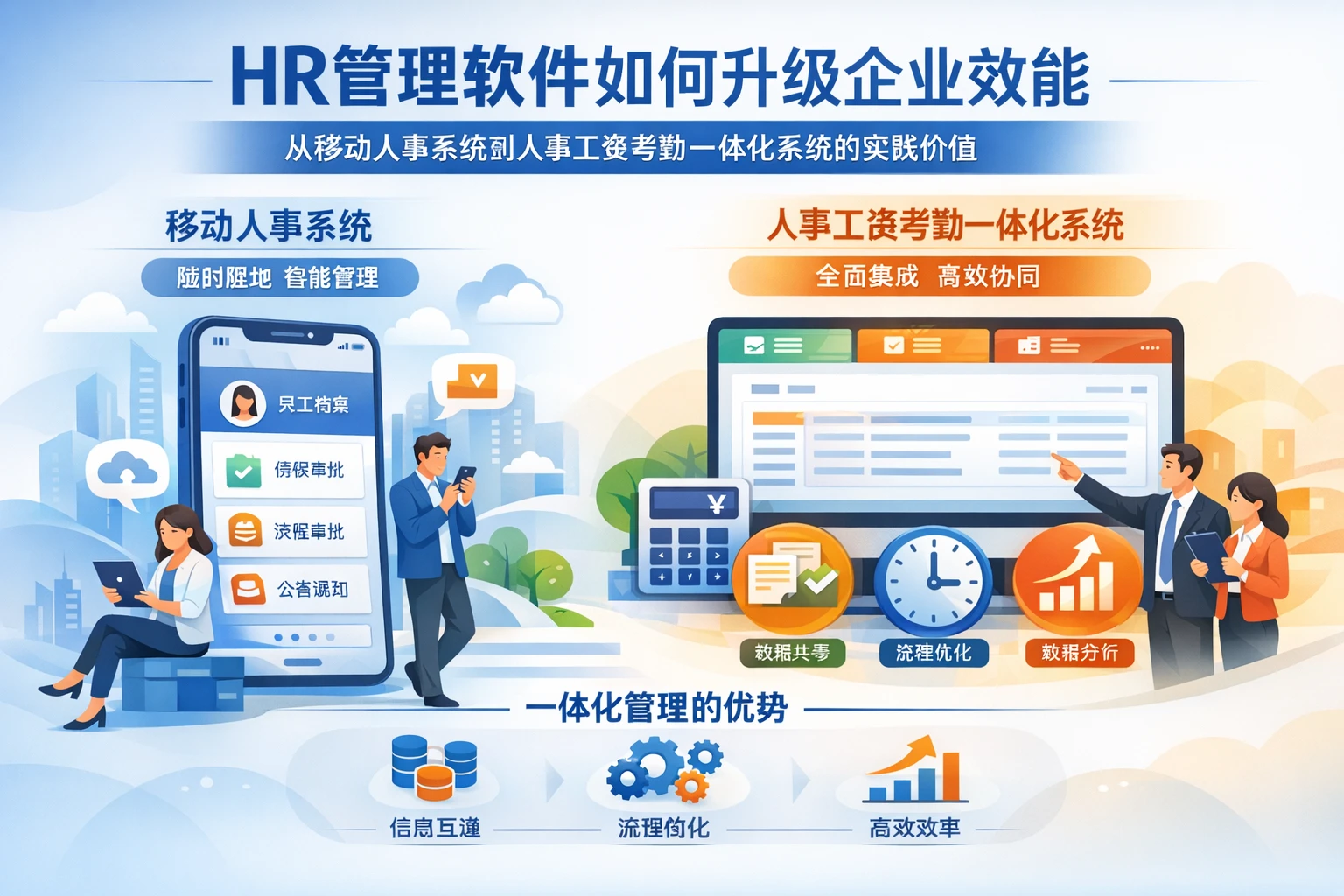HR管理软件如何升级企业效能:从移动人事系统到人事工资考勤一体化系统的实践价值