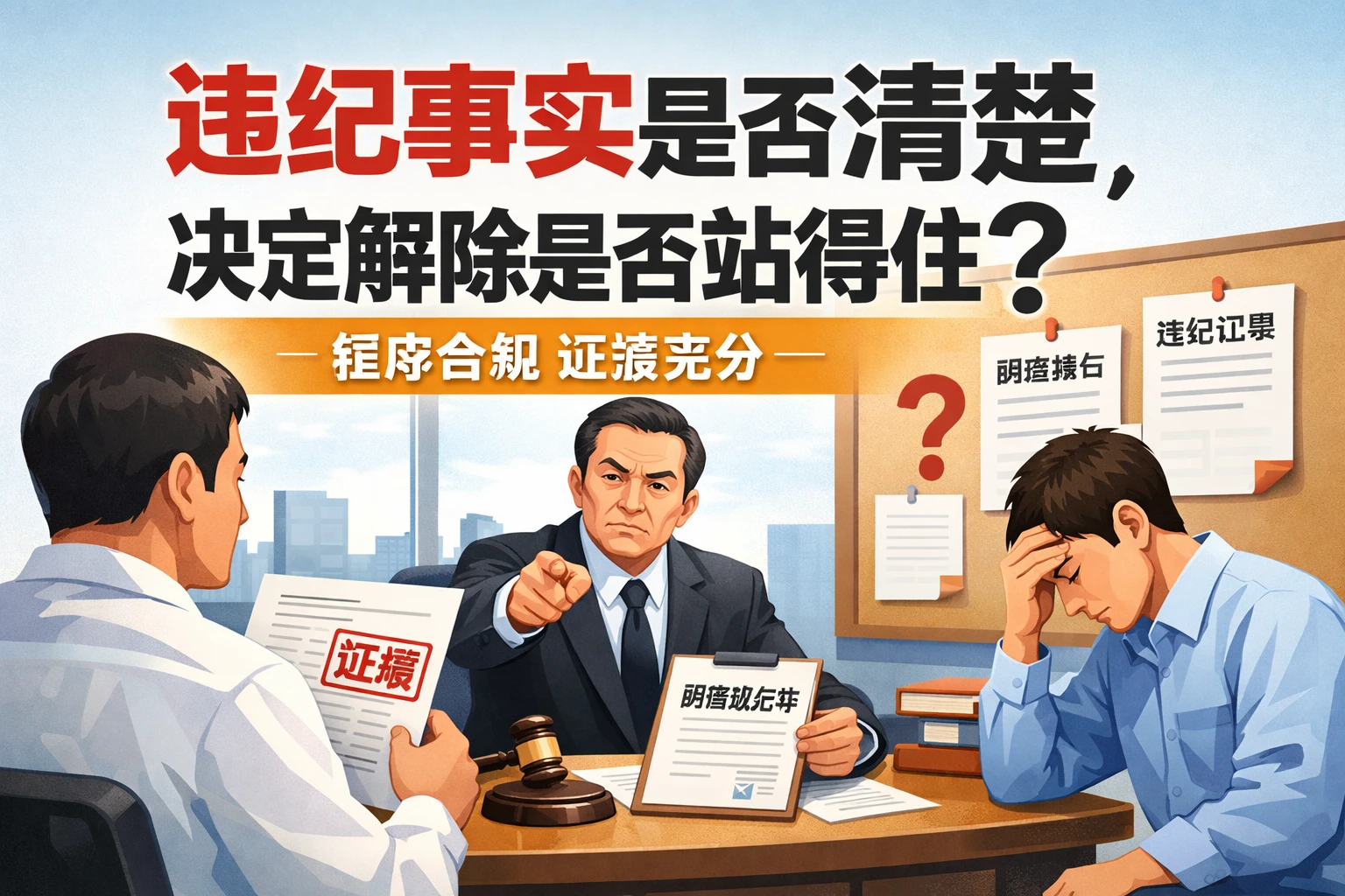 违纪事实是否清楚，决定解除是否站得住