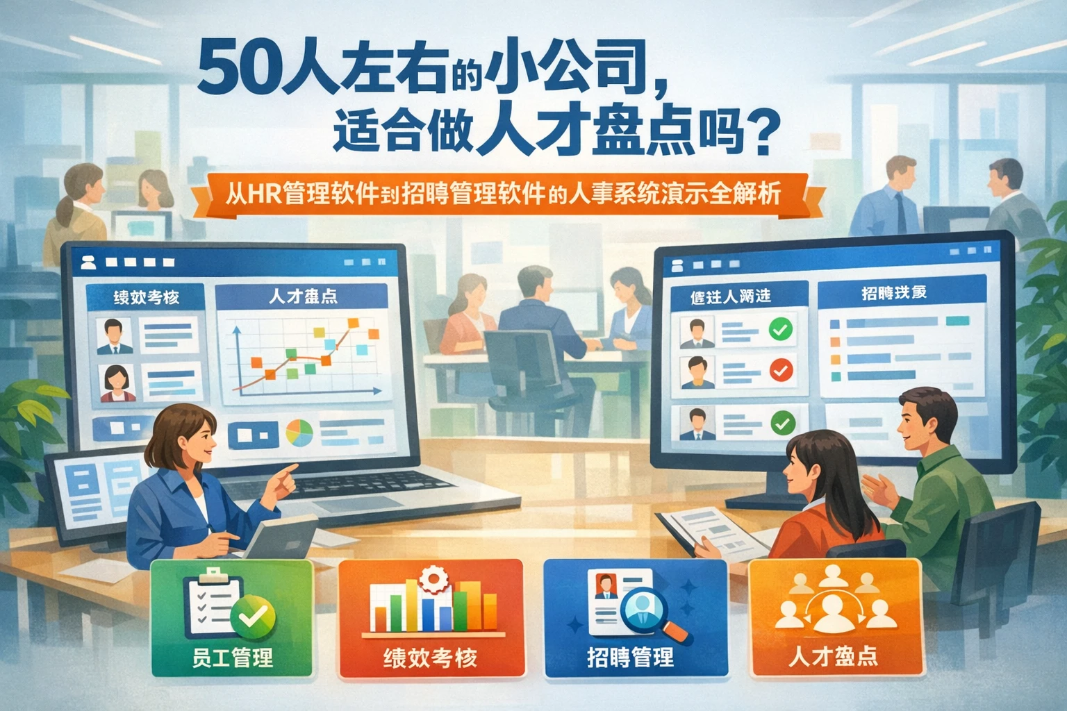 50人左右的小公司，适合做人才盘点吗？从HR管理软件到招聘管理软件的人事系统演示全解析