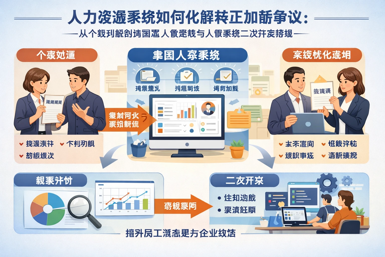 人力资源系统如何化解转正加薪争议:从个案判断到集团型人事系统与人事系统二次开发落地