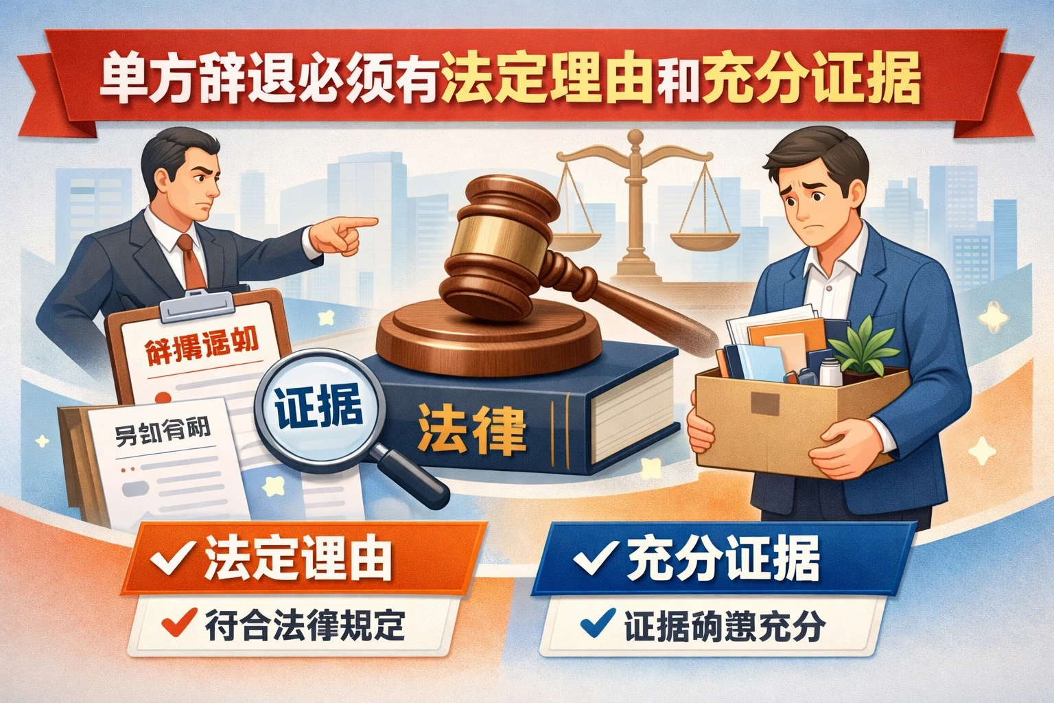 单方辞退必须有法定理由和充分证据