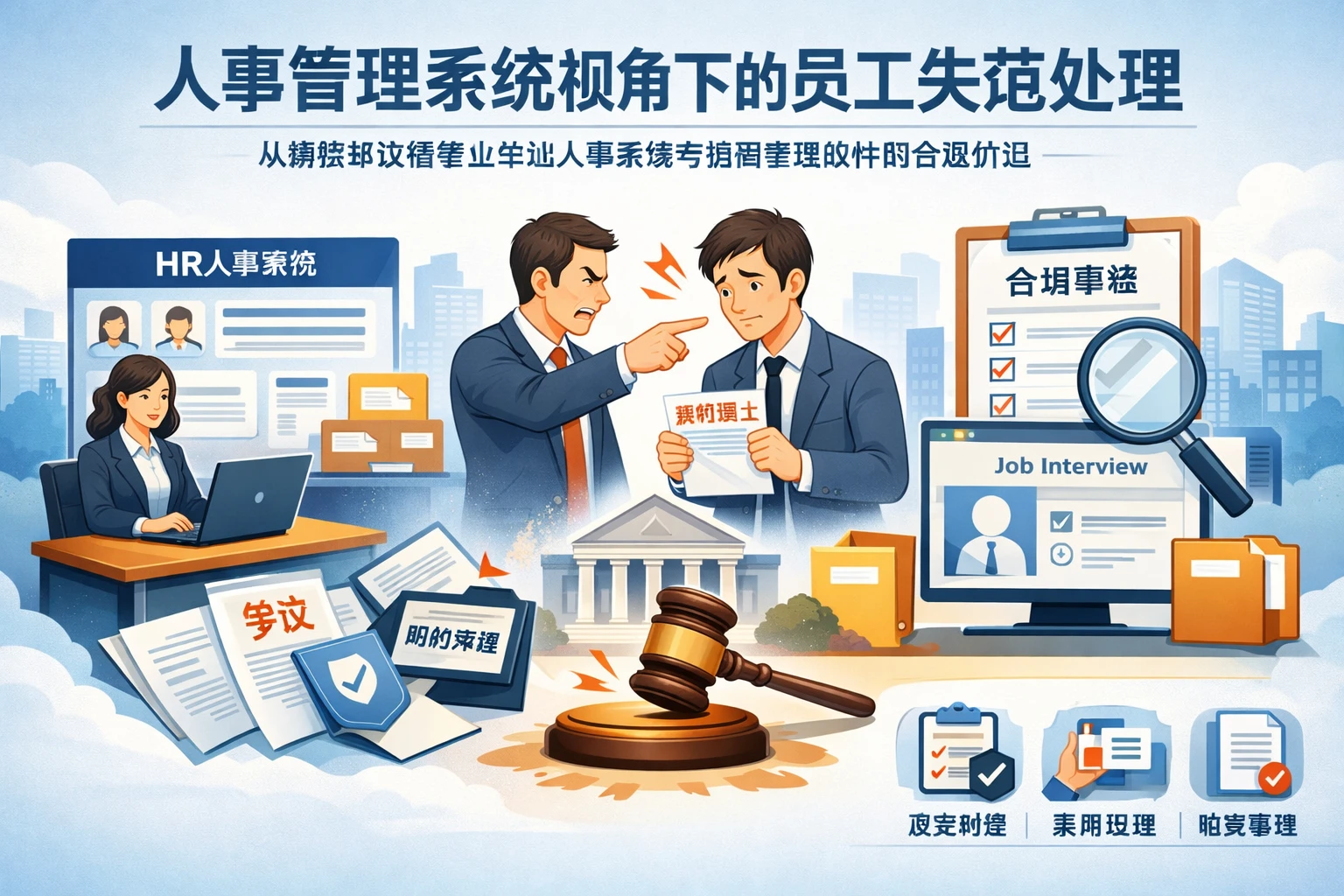 人事管理系统视角下的员工失范处理：从解除争议看事业单位人事系统与招聘管理软件的合规价值