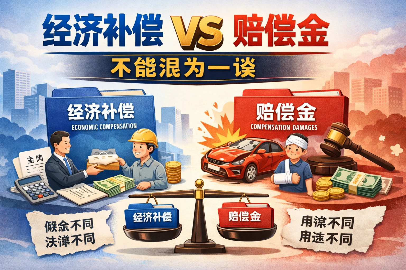 经济补偿与赔偿金不能混为一谈