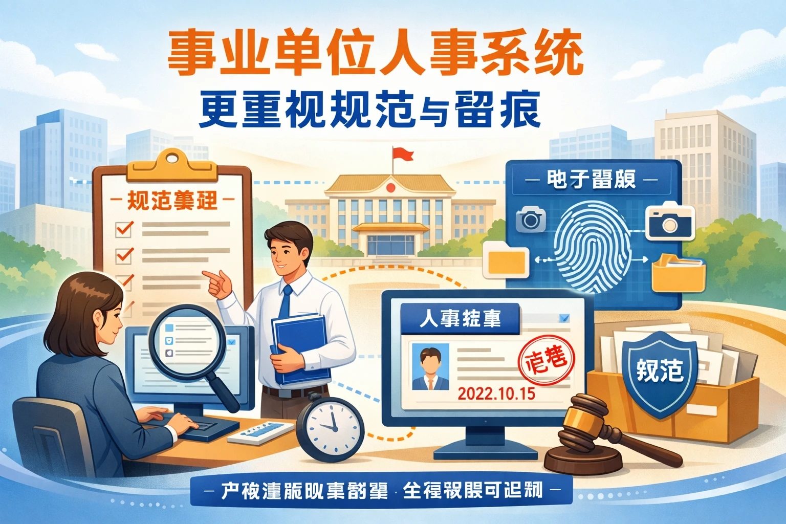 事业单位人事系统更重视规范与留痕