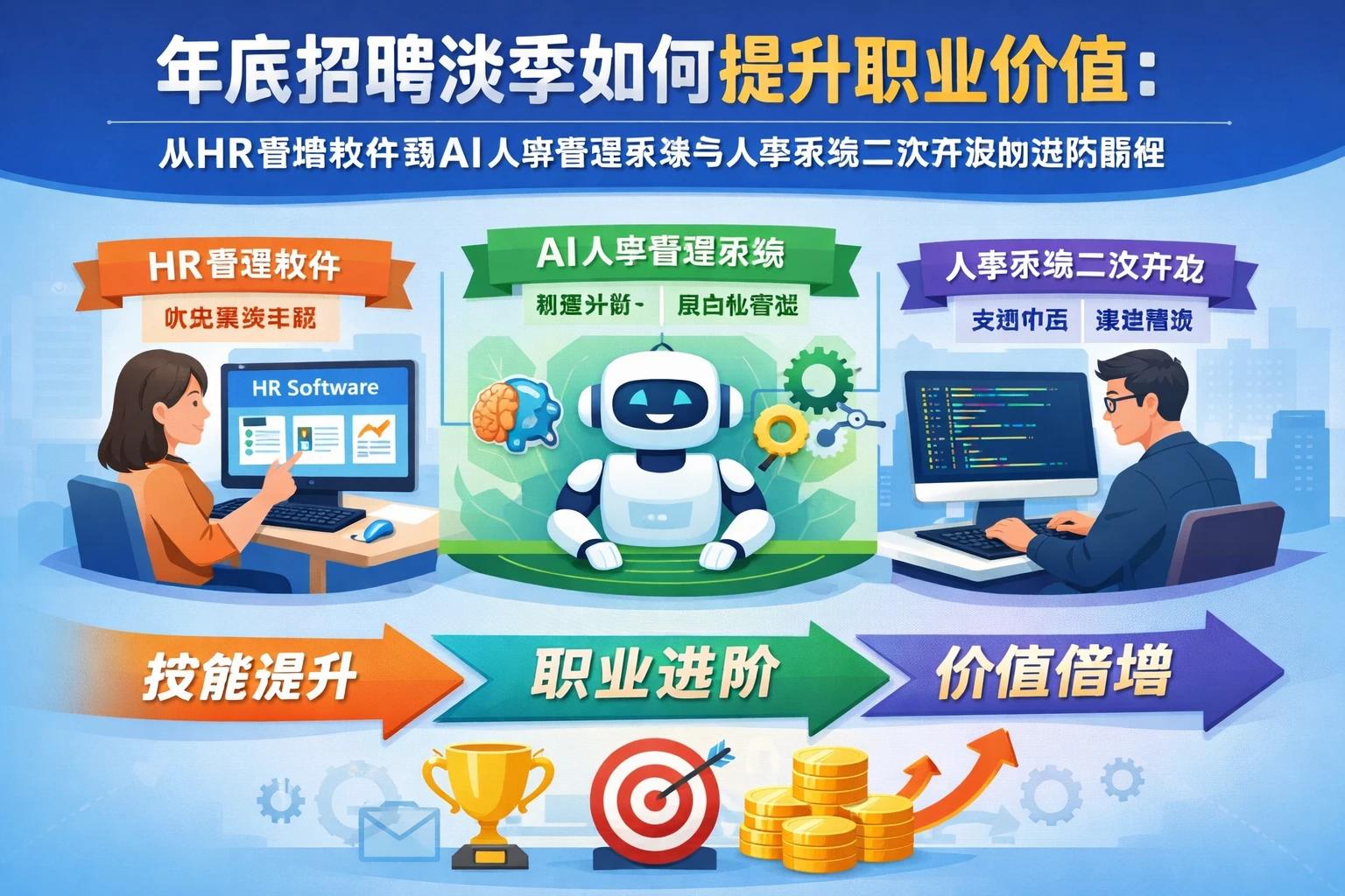 年底招聘淡季如何提升职业价值：从HR管理软件到AI人事管理系统与人事系统二次开发的进阶路径