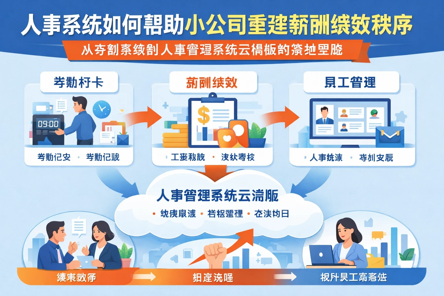 人事系统如何帮助小公司重建薪酬绩效秩序：从考勤系统到人事管理系统云端版的落地思路